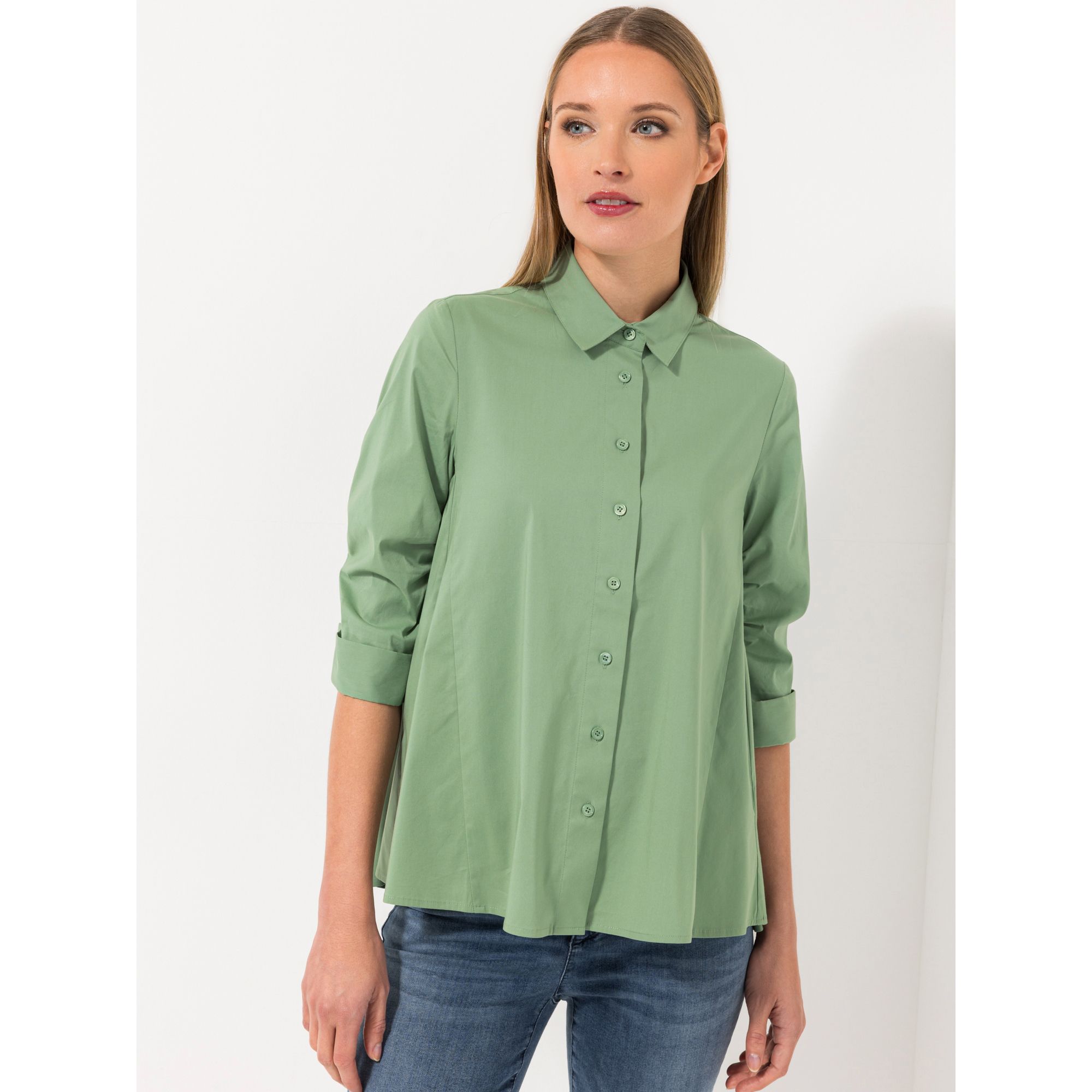 STEFFEN SCHRAUT Bluse, Florenz 3/4-Arm, Taschen Raffung am Ärmel leger weit