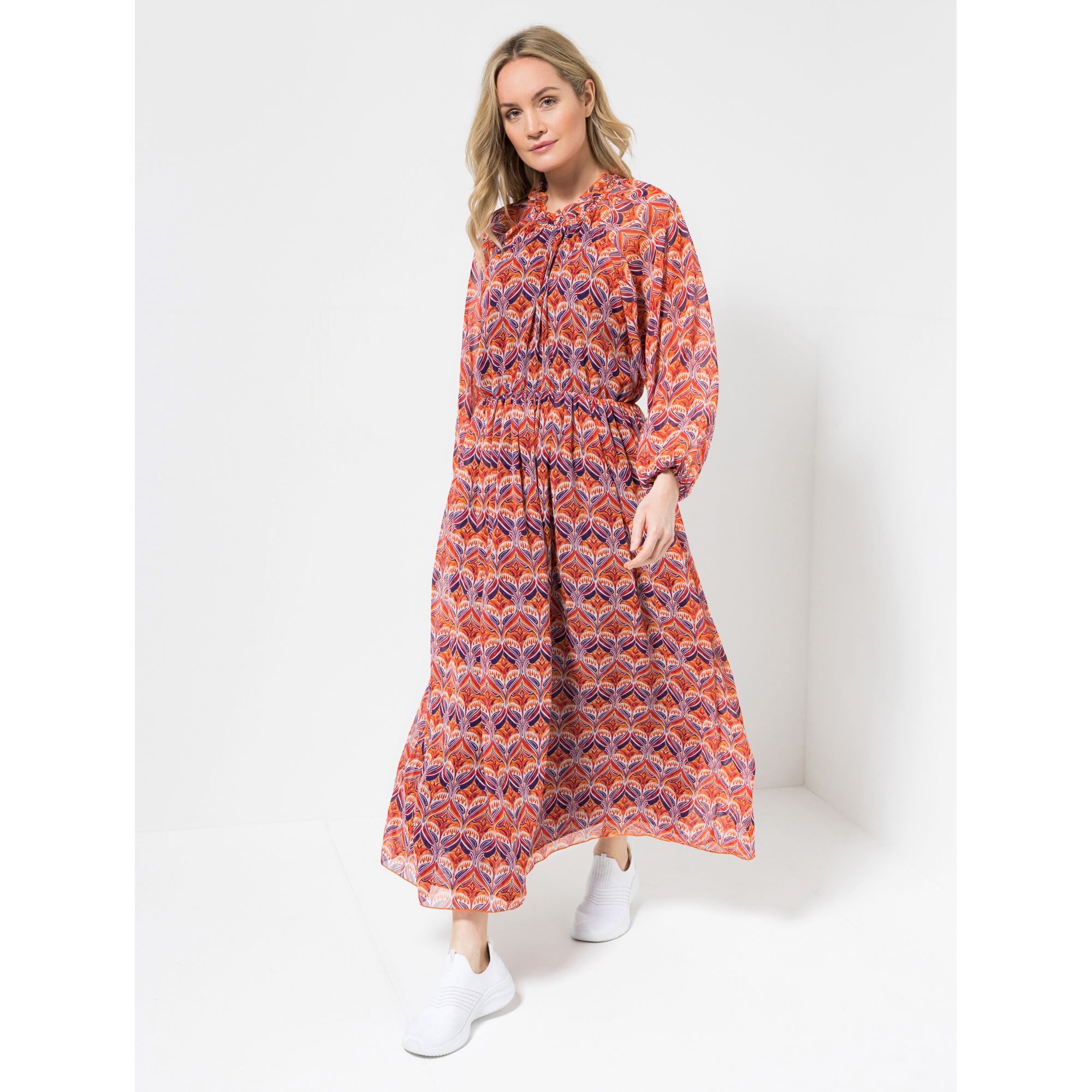 SOULS BY EYWASOULS® Maxi-Kleid, 1/1 Arm elastische Taille leger weit