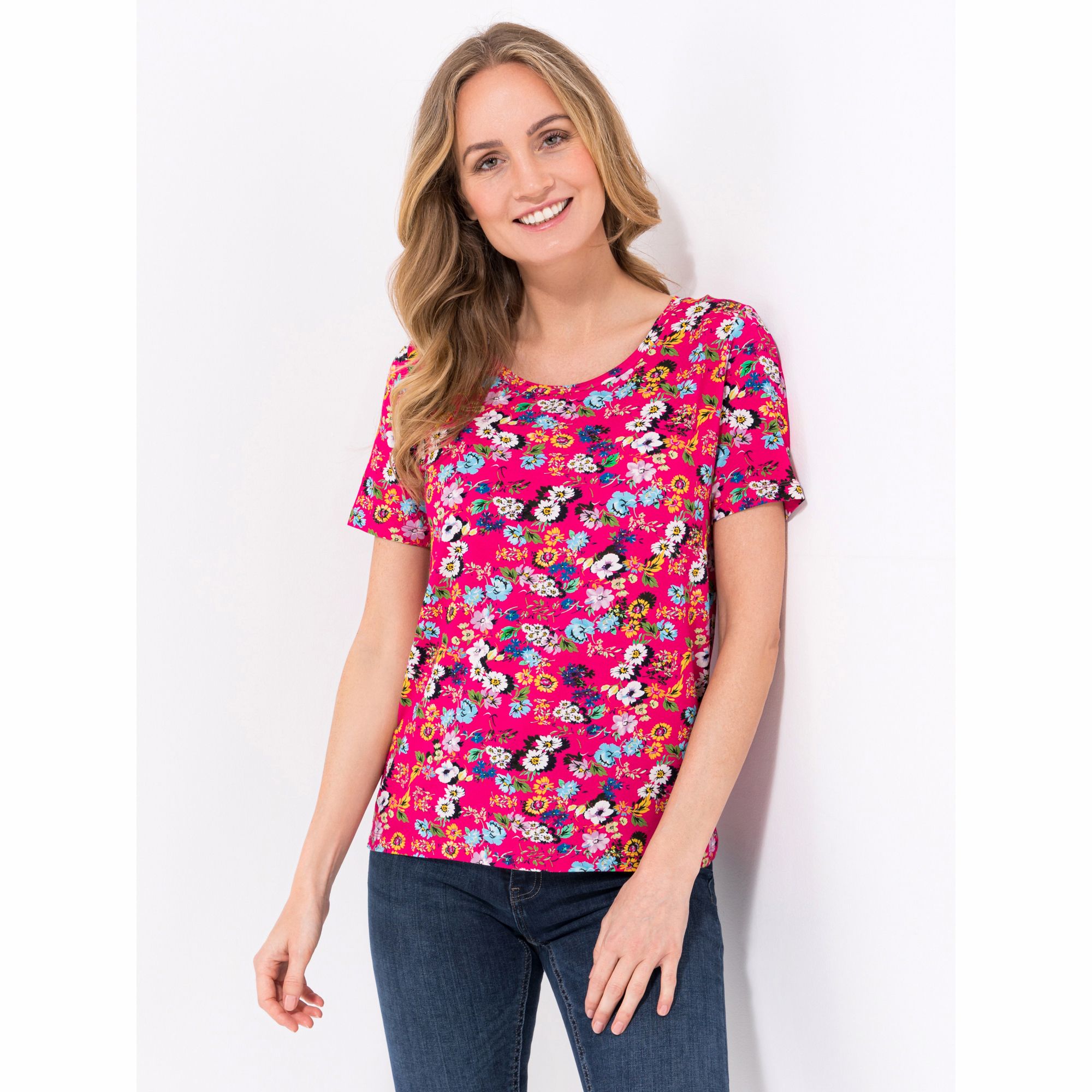 SOULS BY EYWASOULS® Shirt, kurzer 1/2 Arm Rundhalsausschnitt figurumspielend