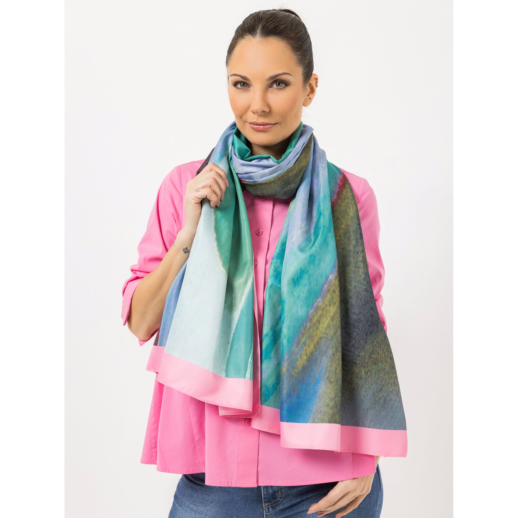 STEFFEN SCHRAUT Schal Caracas Twill-Stoff Allover-Druck ca. 190x190cm