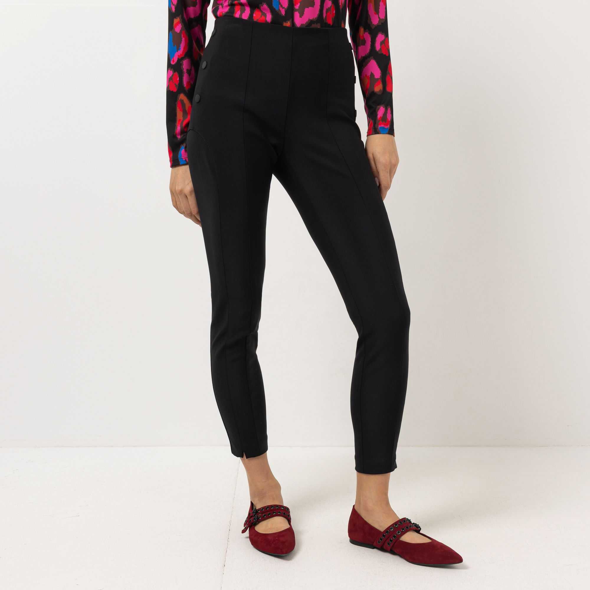 STEFFEN SCHRAUT Jeggings knöchellang Zierknopfdetail sehr schmales Bein