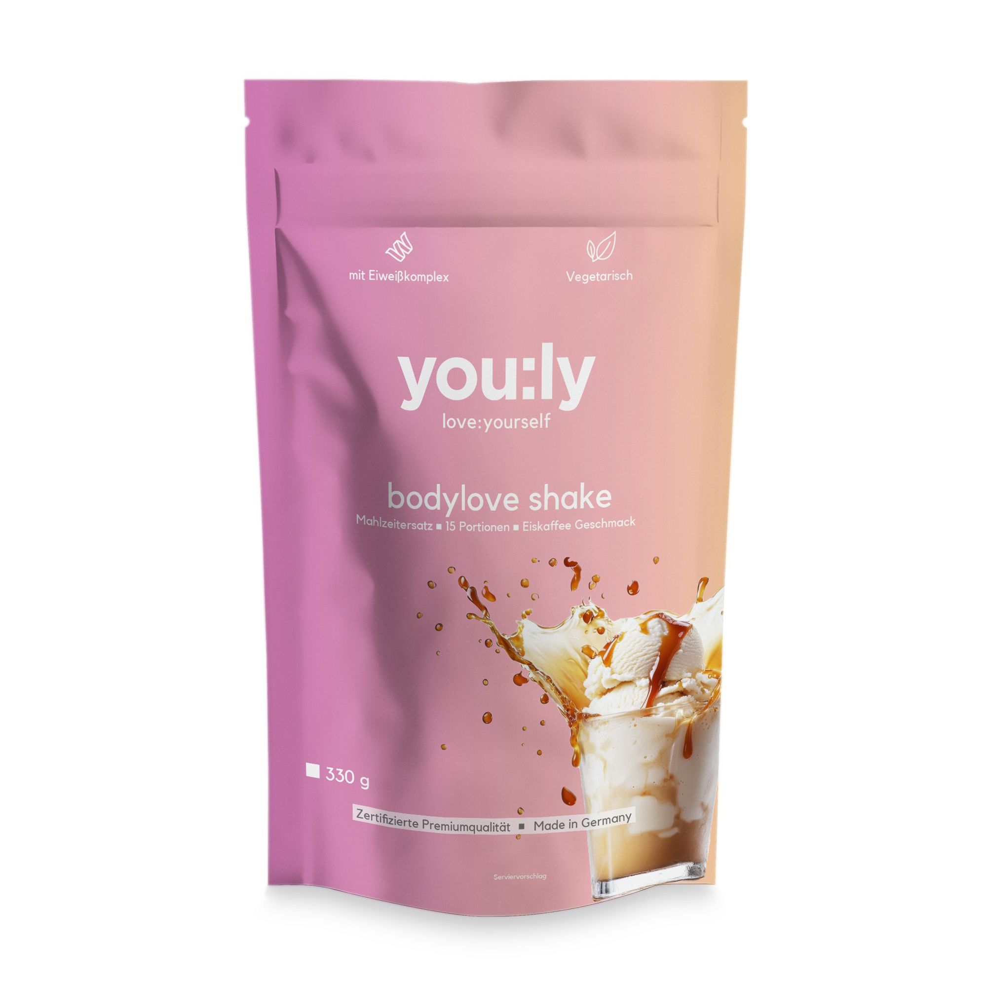 you:ly Bodylove Shake Mahlzeitenersatz Sommeredition 330g für 15 Portionen