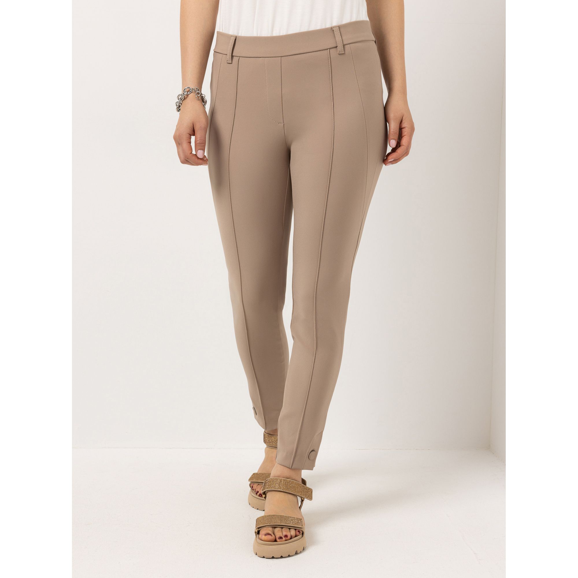 STEFFEN SCHRAUT Jeggings, London knöchellang Knopf-Detail sehr schmales Bein