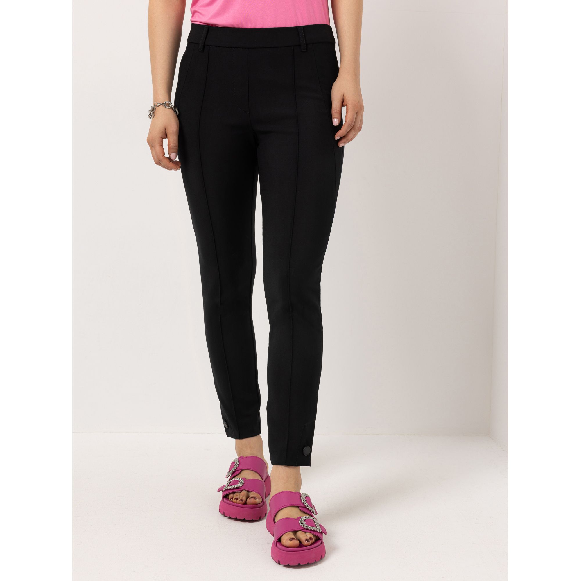 STEFFEN SCHRAUT Jeggings, London knöchellang Knopf-Detail sehr schmales Bein