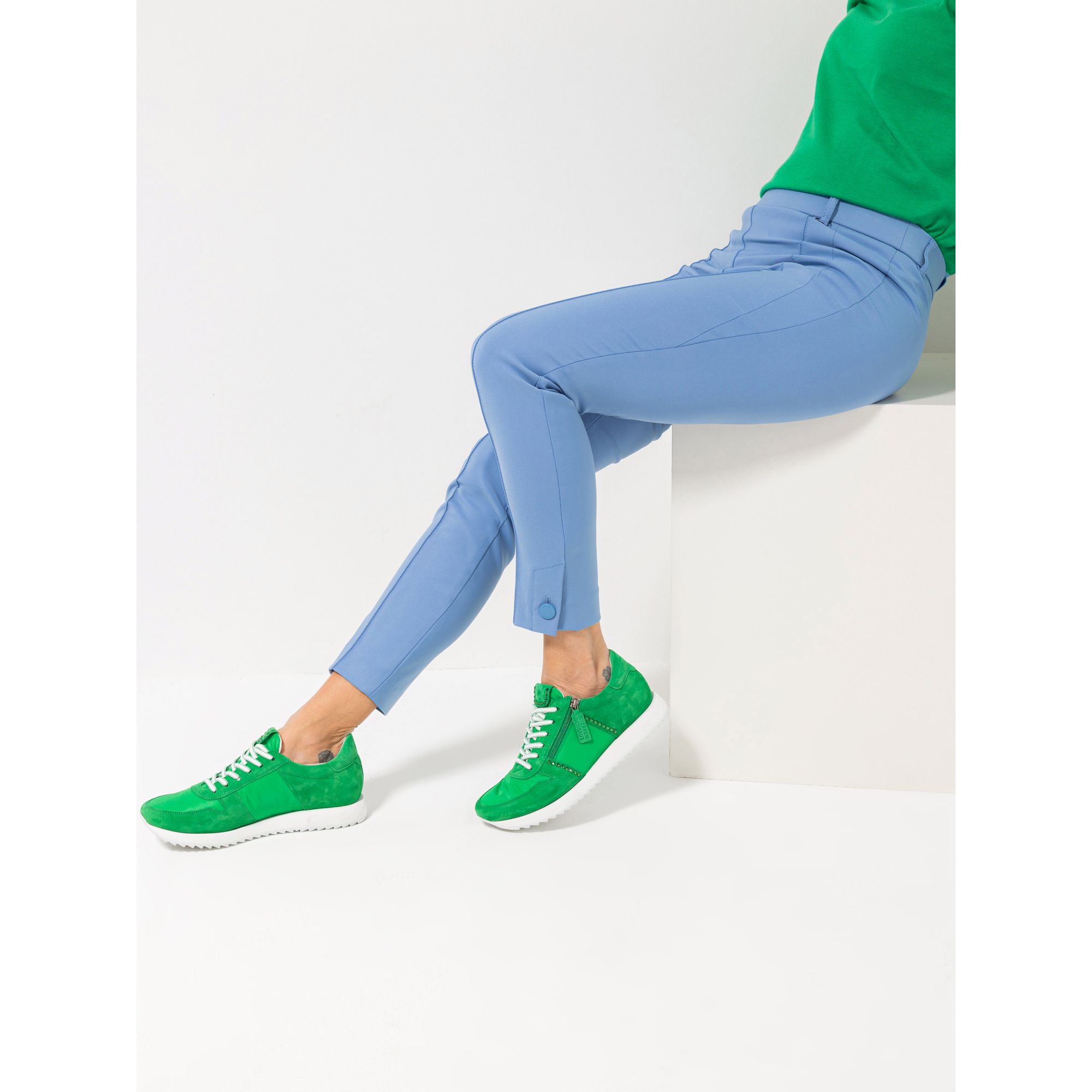 STEFFEN SCHRAUT Jeggings, London knöchellang Knopf-Detail sehr schmales Bein