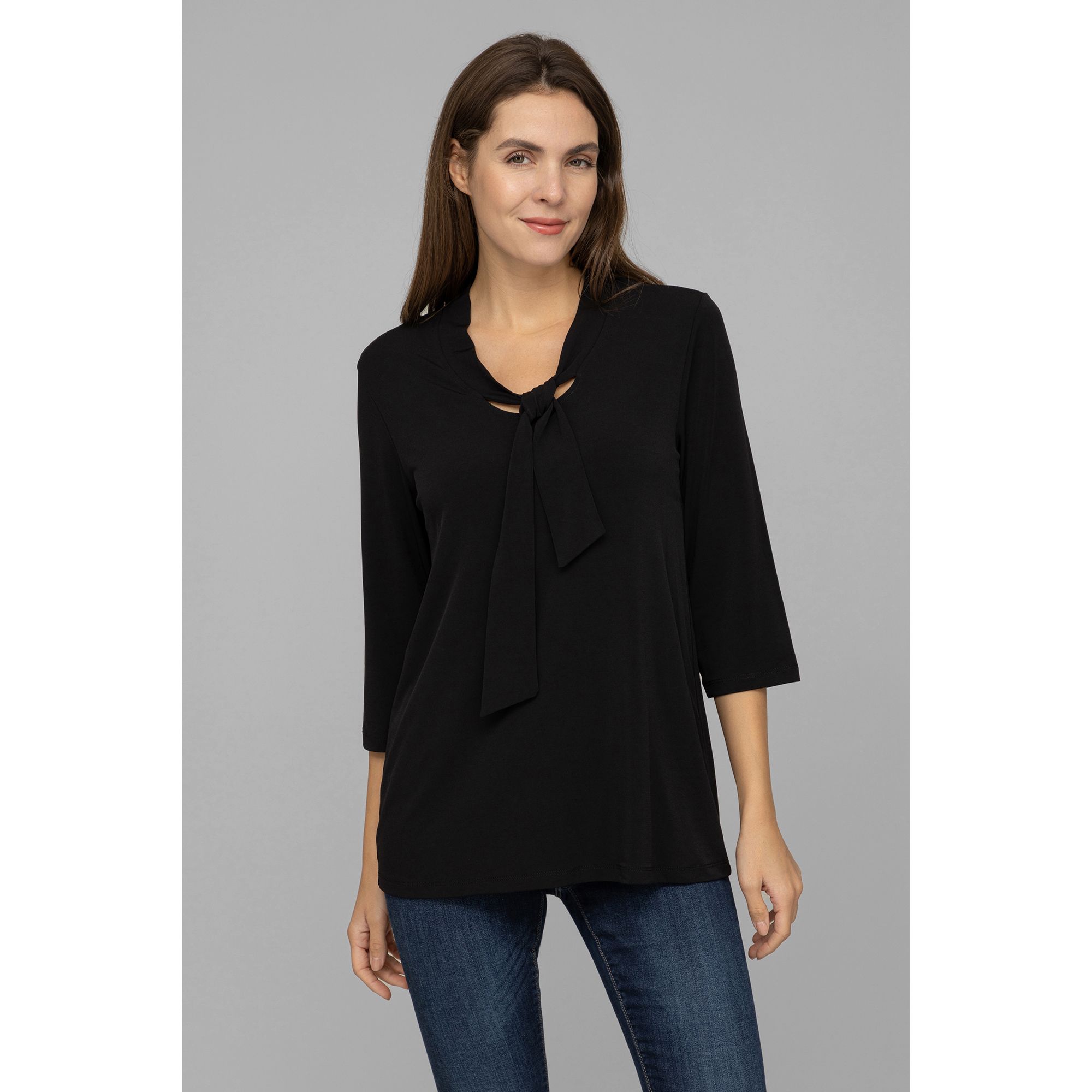 KIM & CO. Shirt, 3/4-Arm Brazil Knit Jersey Bindeband figurumspielend