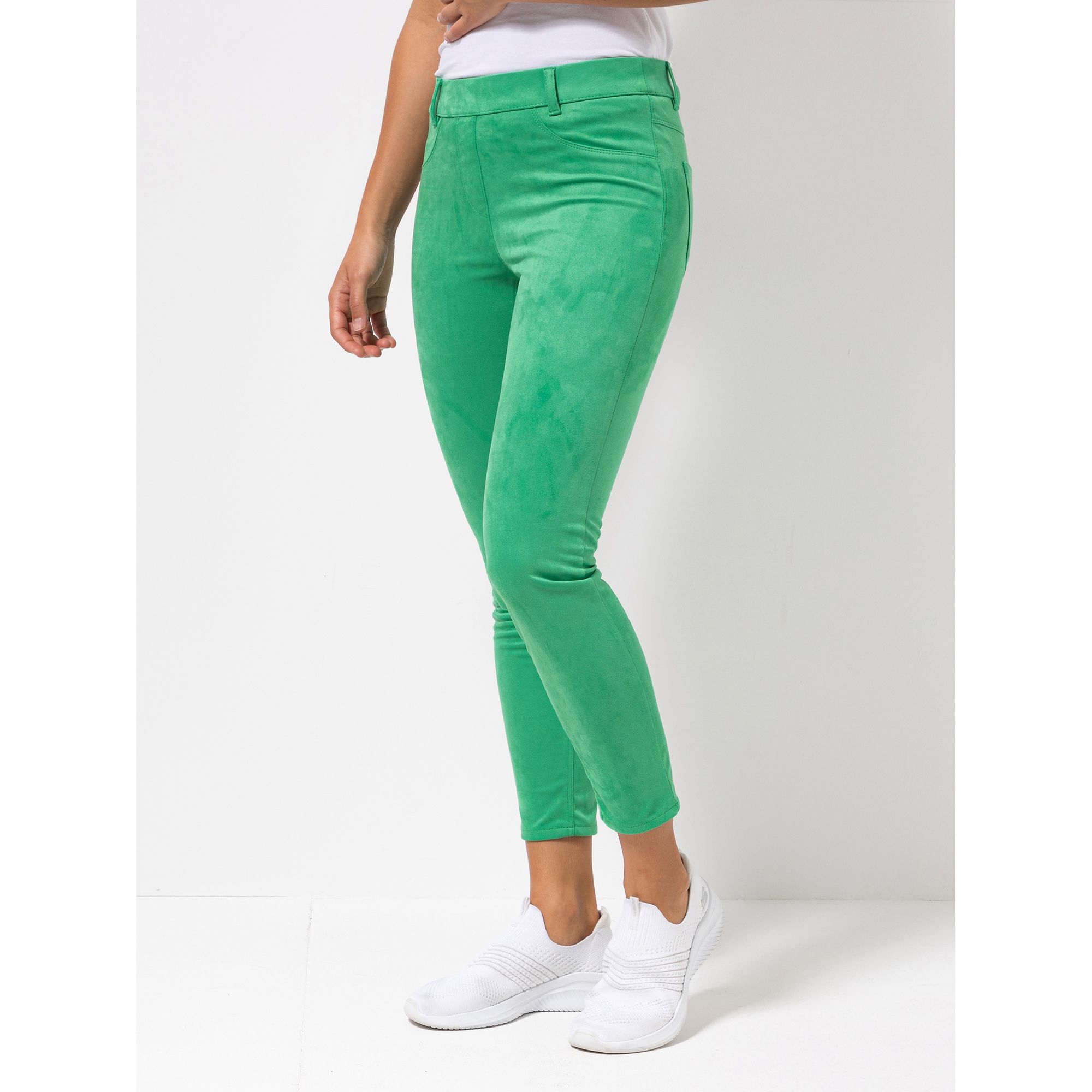 ANNI FOR FRIENDS Jeggings Anette Gürtelschlaufen knöchellang sehr schmales Bein