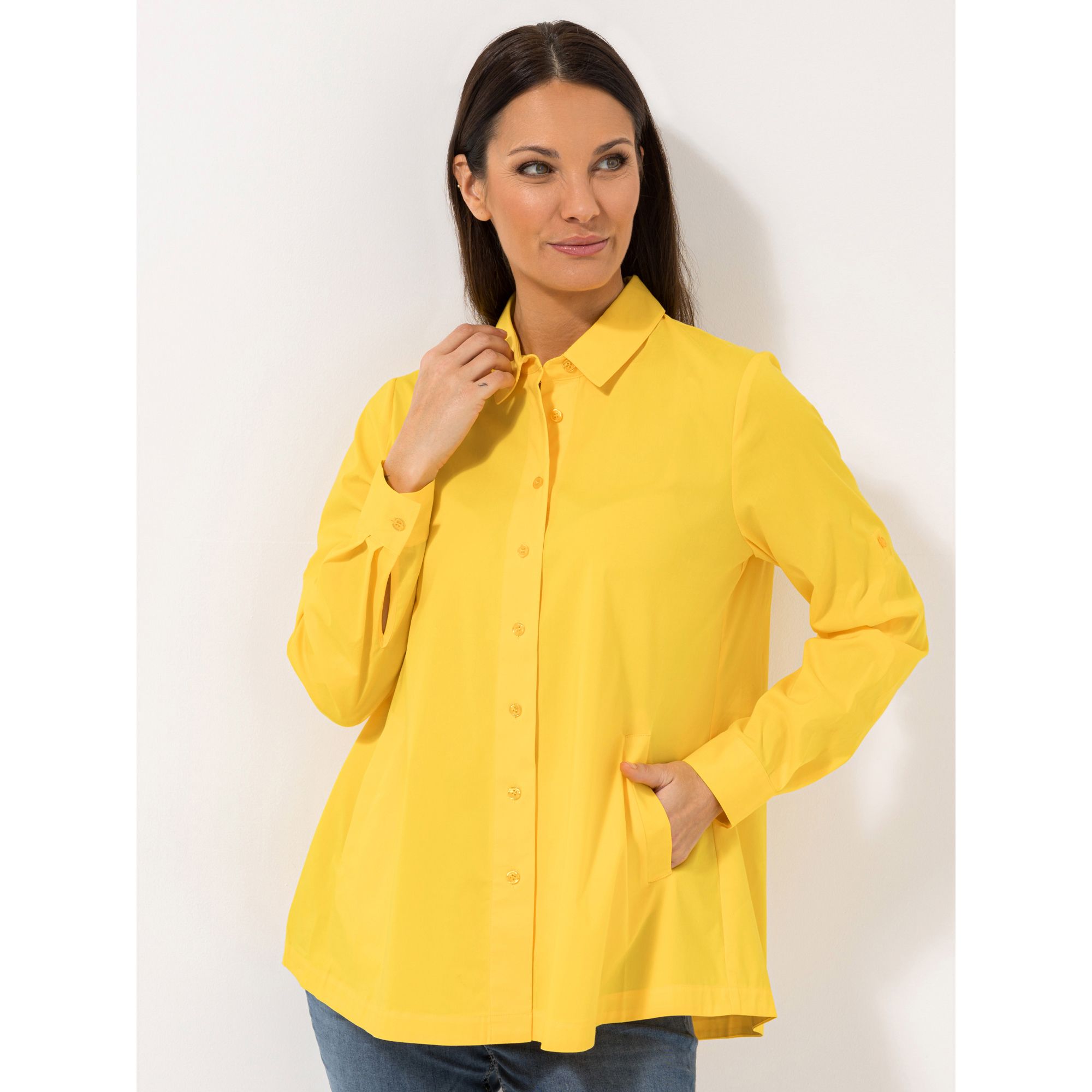 STEFFEN SCHRAUT Bluse Firenze 1/1-Arm, Taschen Ärmelriegel leger weit