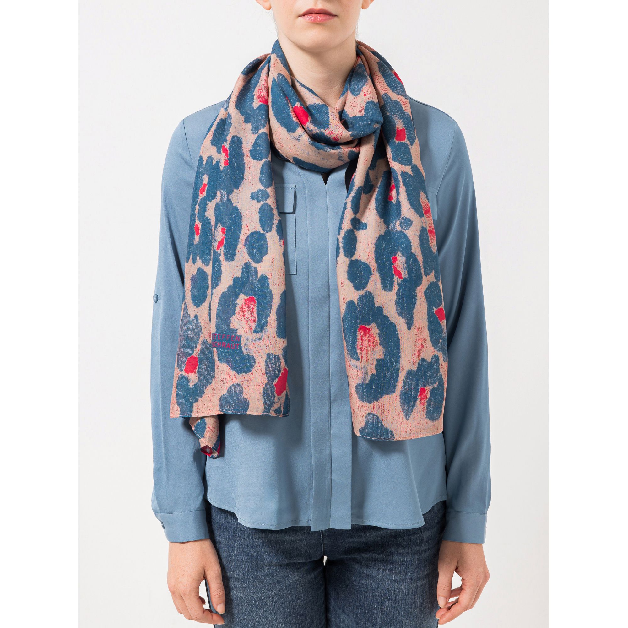 STEFFEN SCHRAUT Tuch Biarritz Allover-Druck aus ECOVERO Viskose ca. 100x200cm