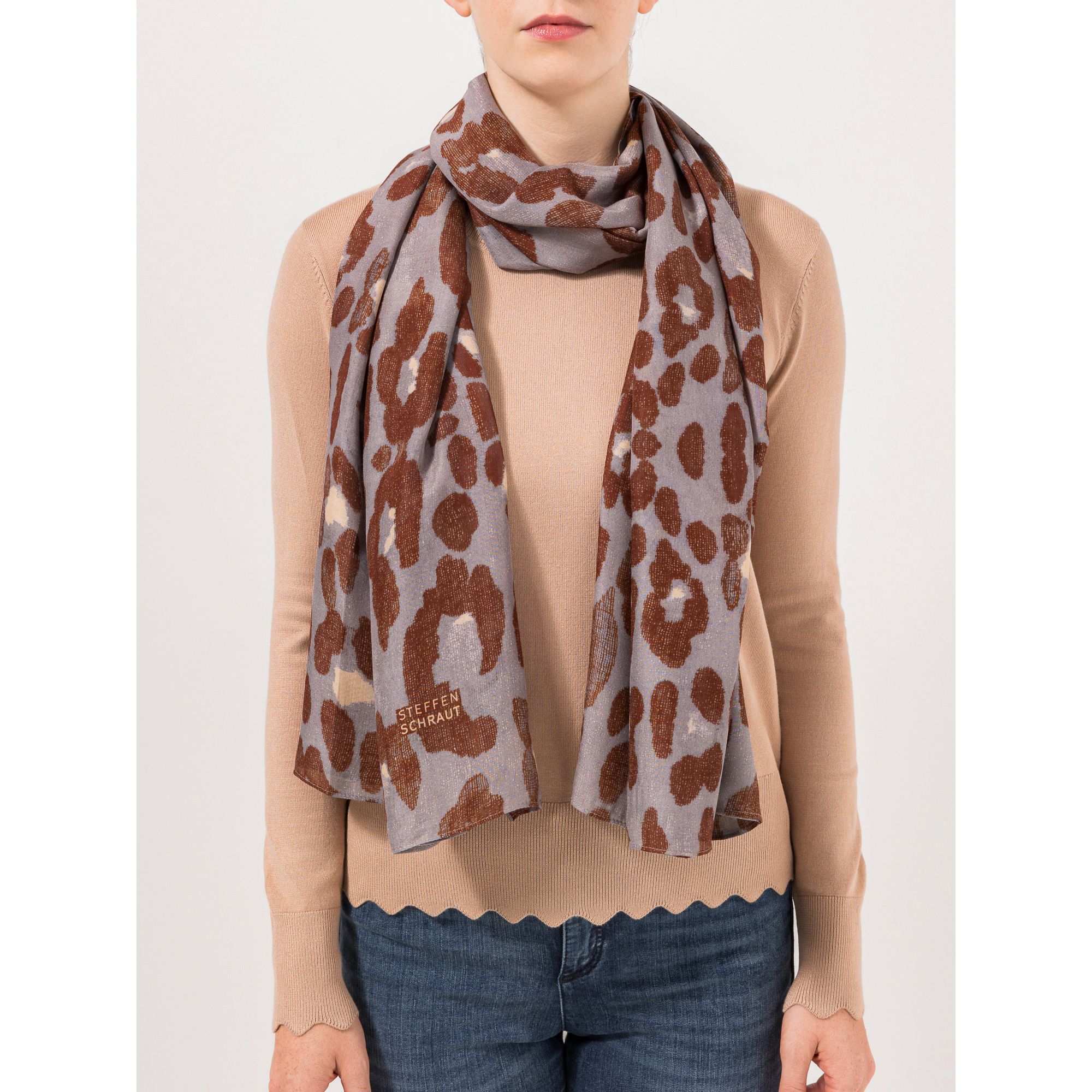 STEFFEN SCHRAUT Tuch Biarritz Allover-Druck aus ECOVERO Viskose ca. 100x200cm