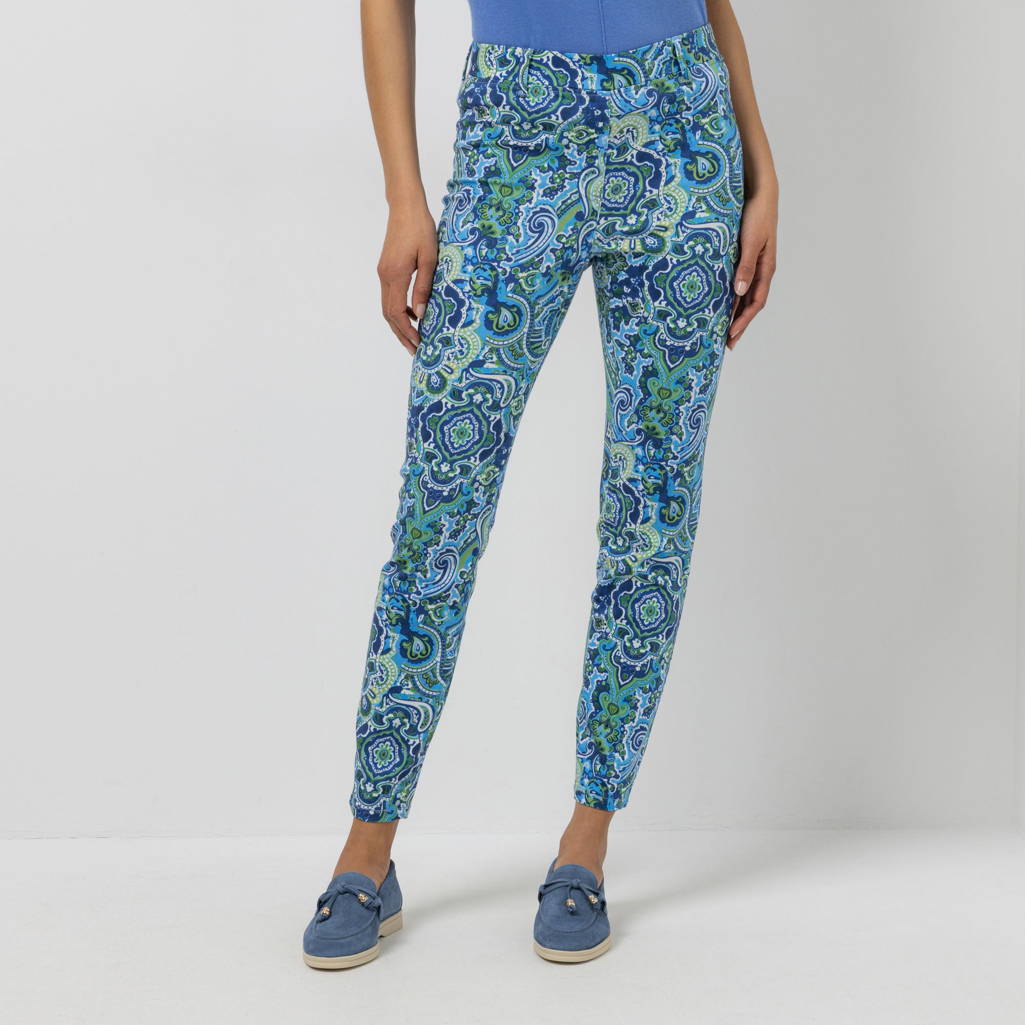 STEFFEN SCHRAUT Jeggings, knöchellang Rundumdehnbund Gürtelschlaufen sehr schmales Bein