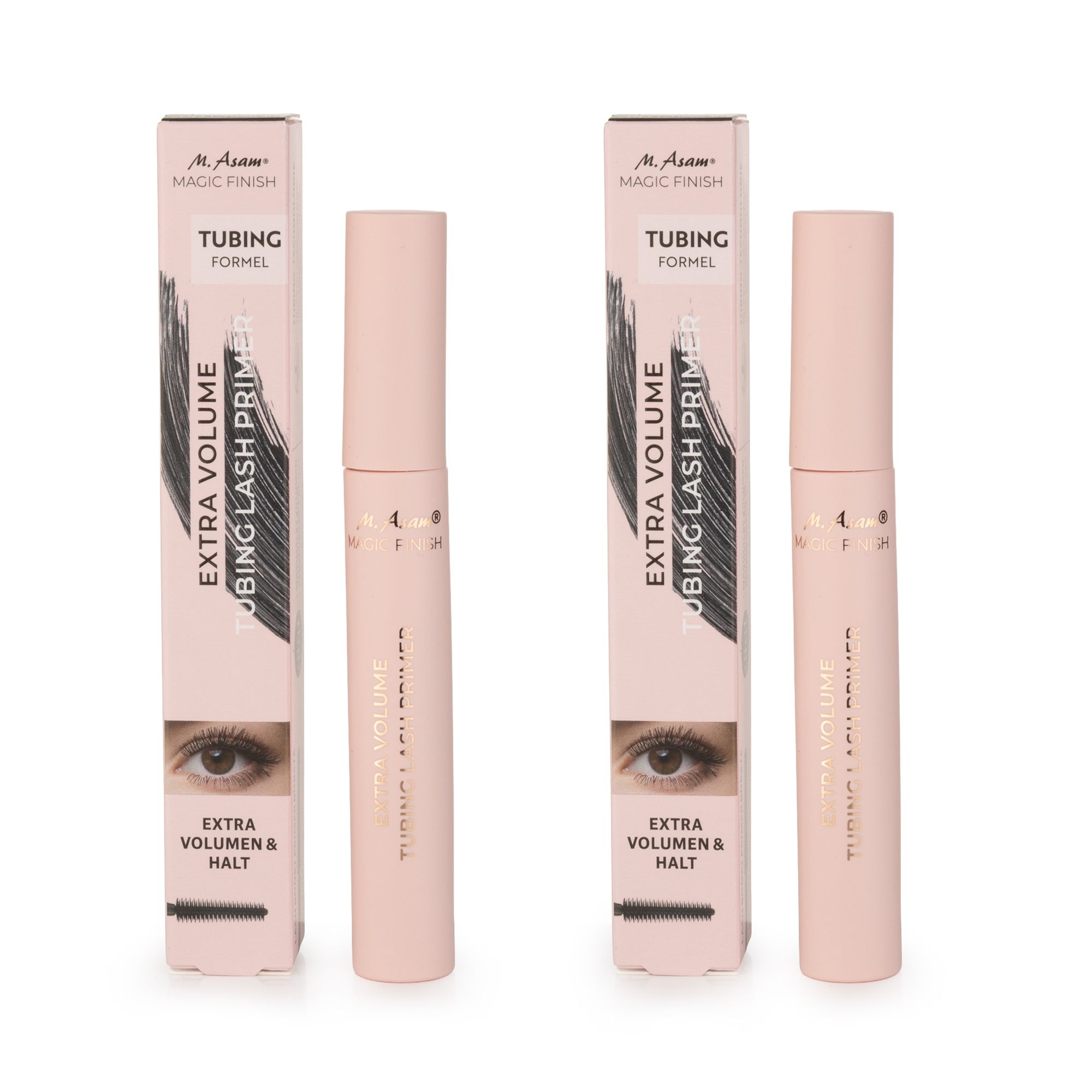 M.ASAM® Magic Finish Extra Volume Tubing Lash Primer Schwarz Duo 2x 10ml