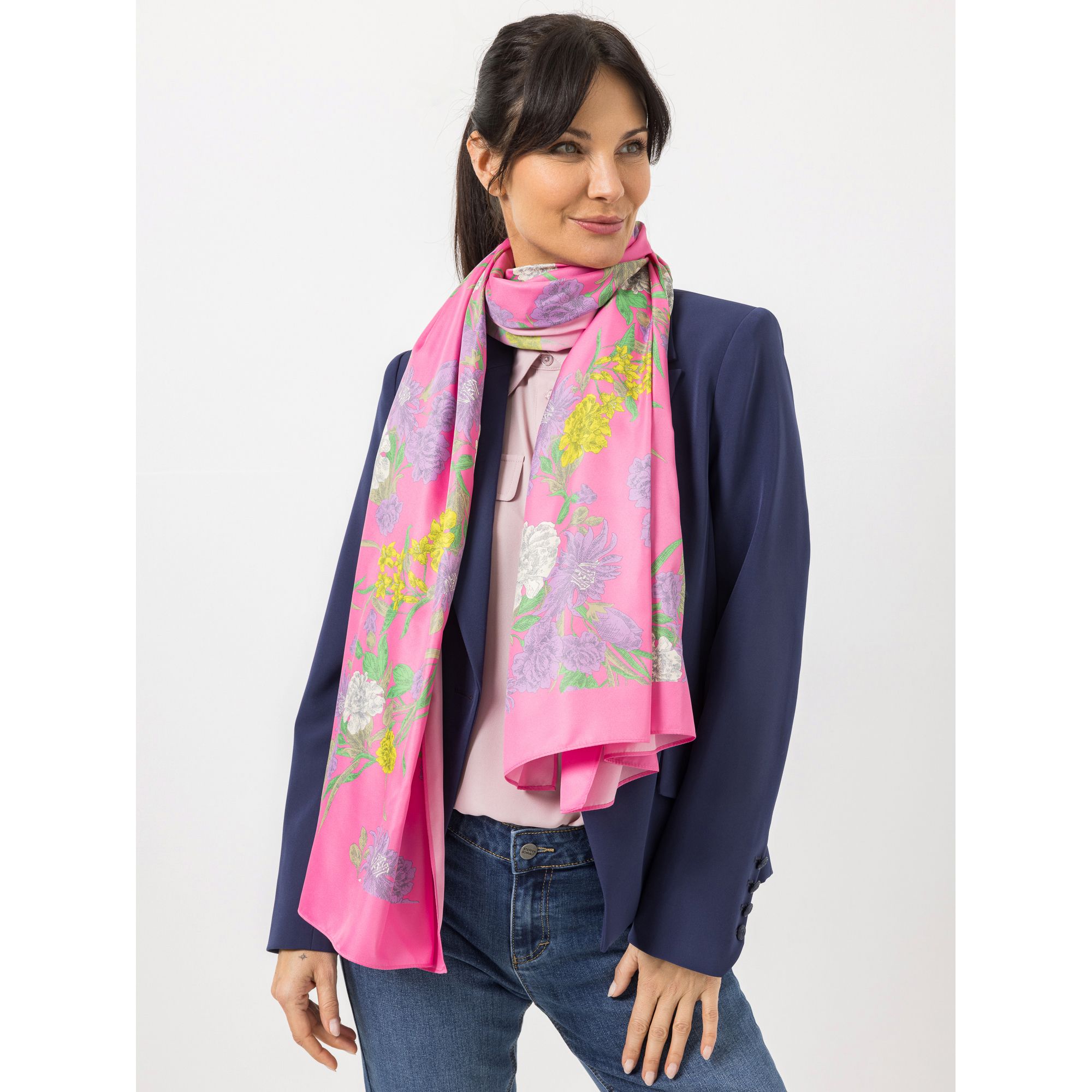 STEFFEN SCHRAUT Schal Caracas Twill-Stoff Allover-Druck ca. 190x90cm