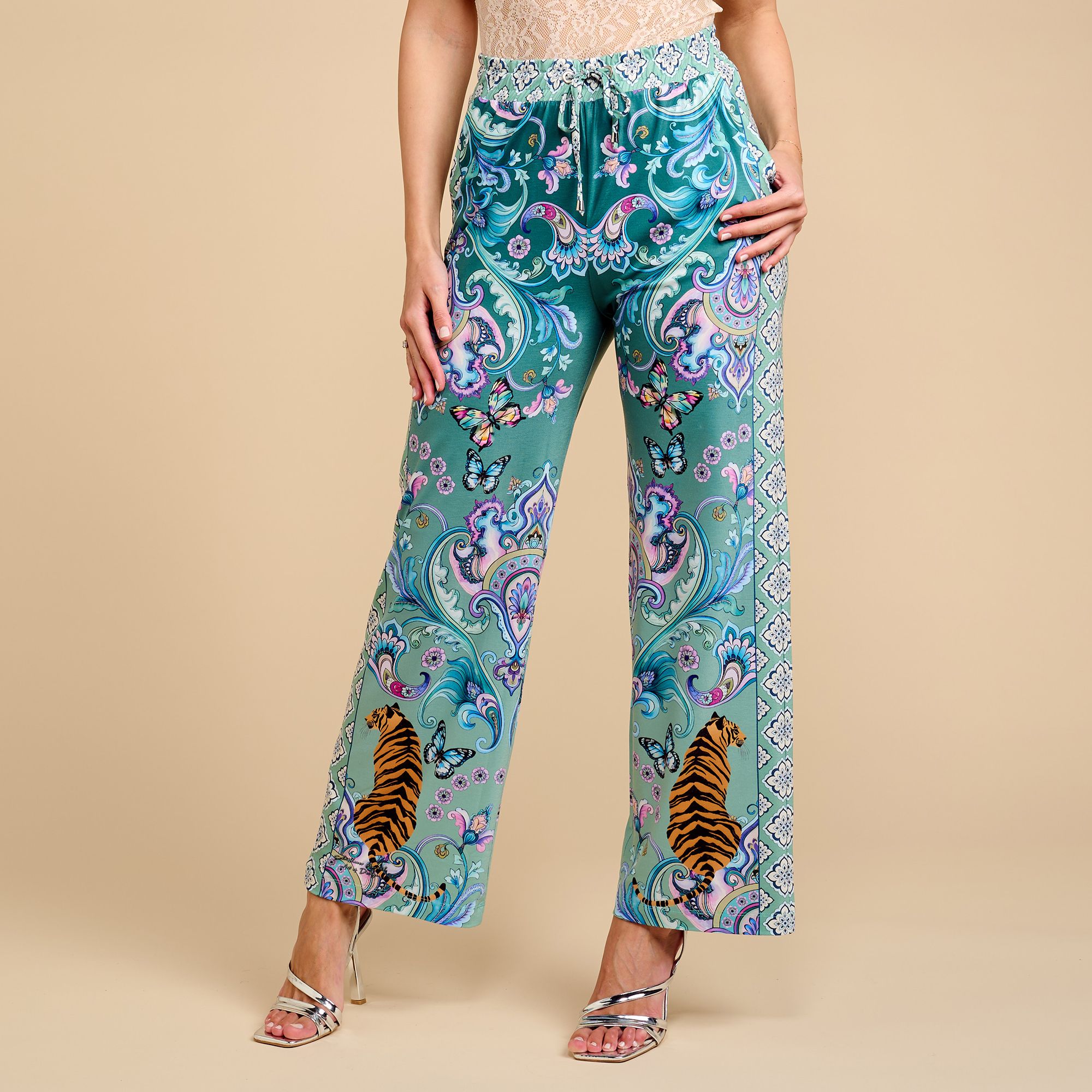 SCHIFFHAUER MUNICH® Hose, lange From Rundumdehnbund mit Tunnelzug weite Form