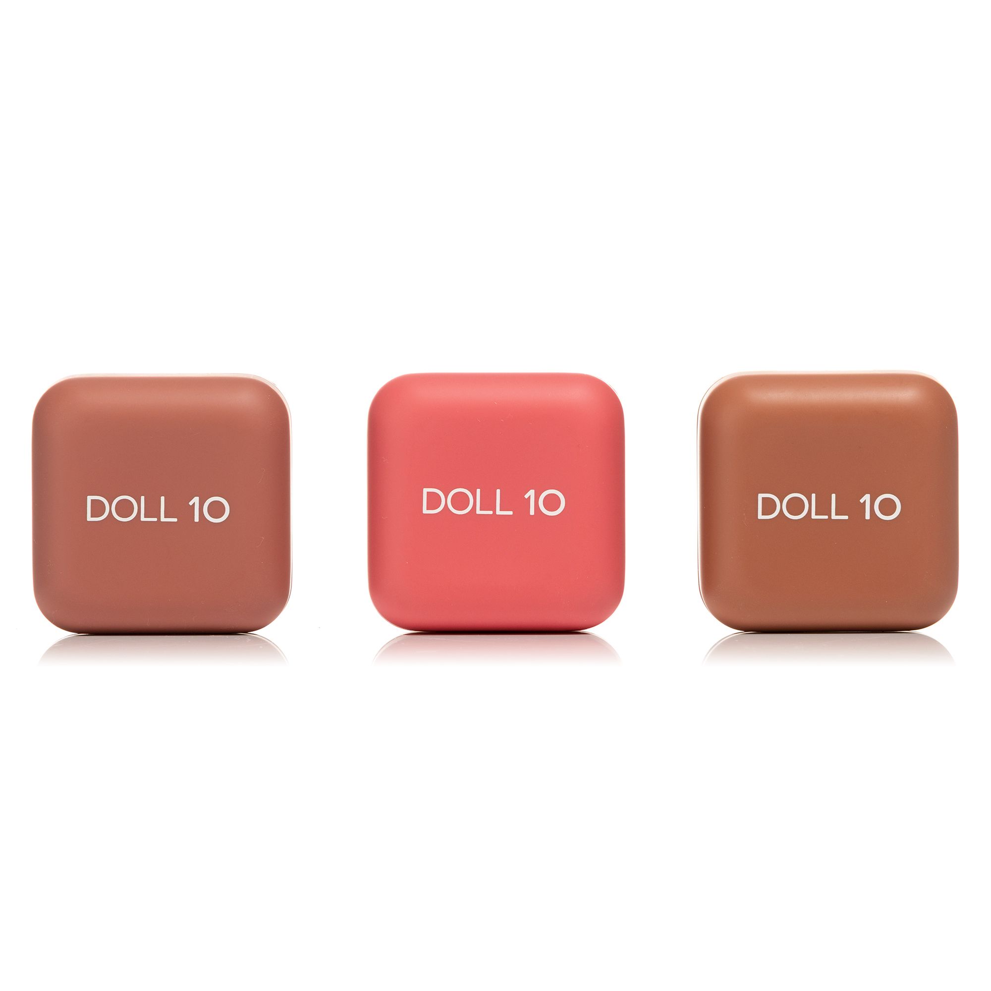 DOLL 10 BEAUTY Happy Hour Peptide Bounce Cream Blush-Set 3x3g