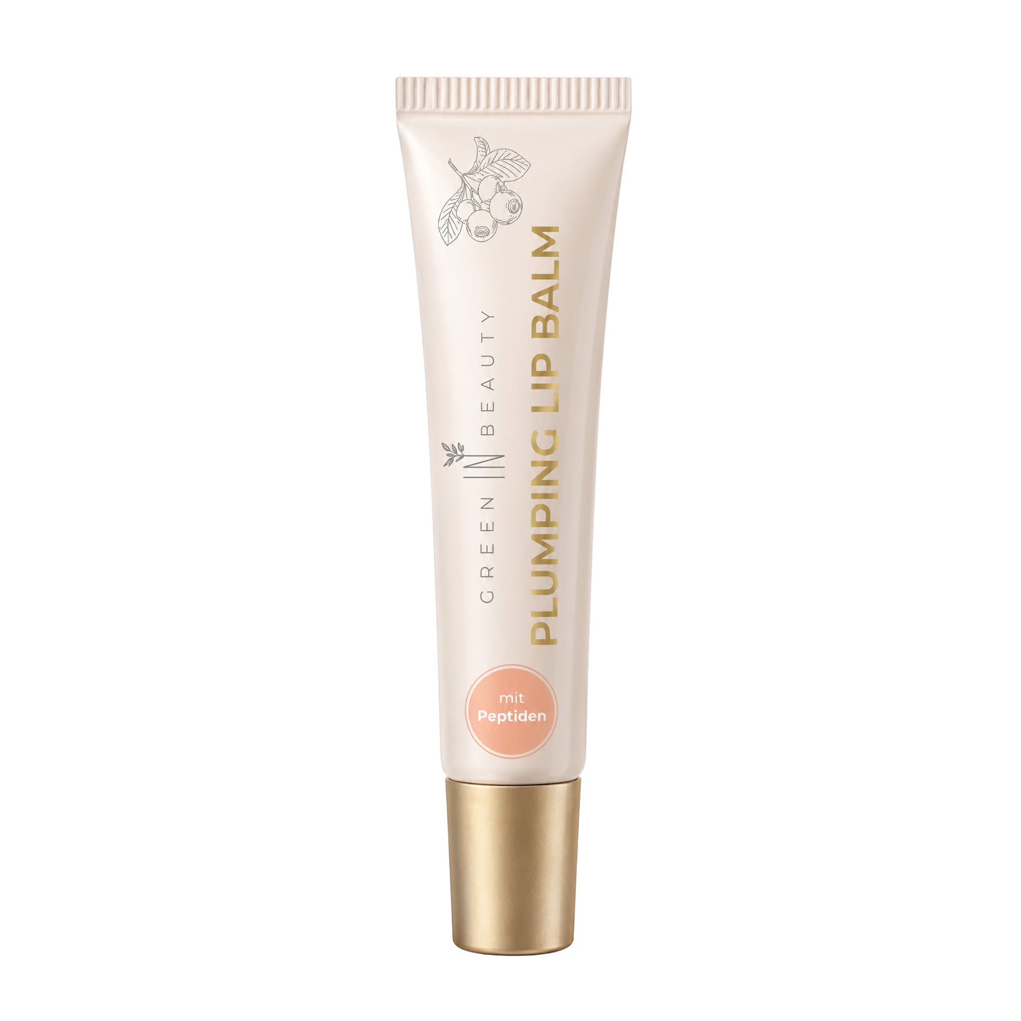 GREEN IN BEAUTY Lippenbalsam zur intensiven Pflege in einer Tube mit Applikator, 15 ml