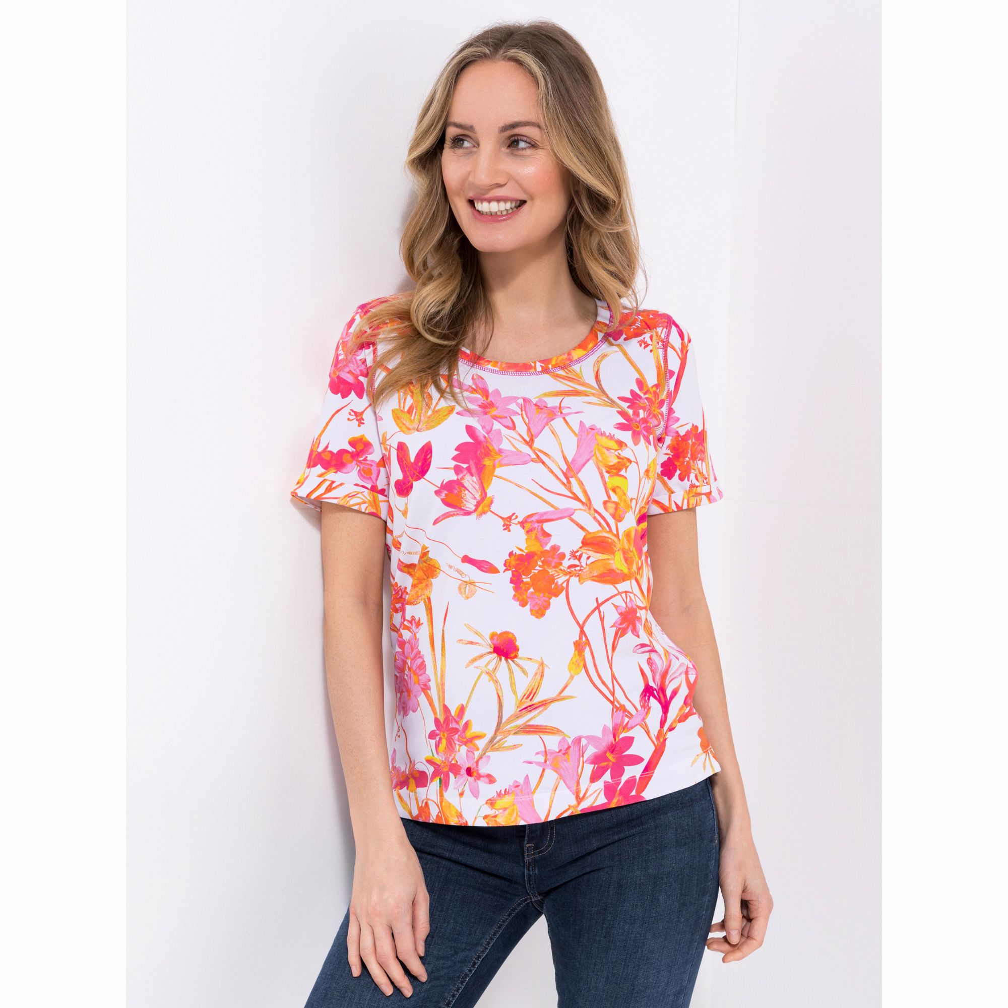 DAWID by Dawid Tomaszewski Shirt, 1/2 Arm Rundhalsausschnitt figurumspielend