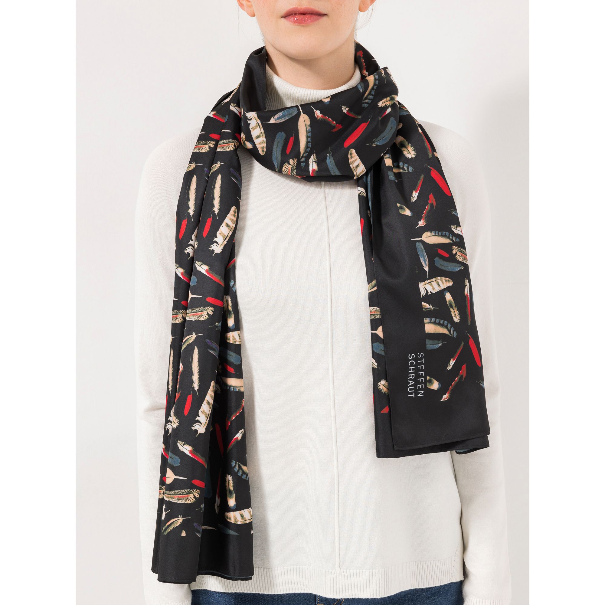 STEFFEN SCHRAUT Schal Caracas Twill-Stoff Allover-Druck ca. 190x90cm