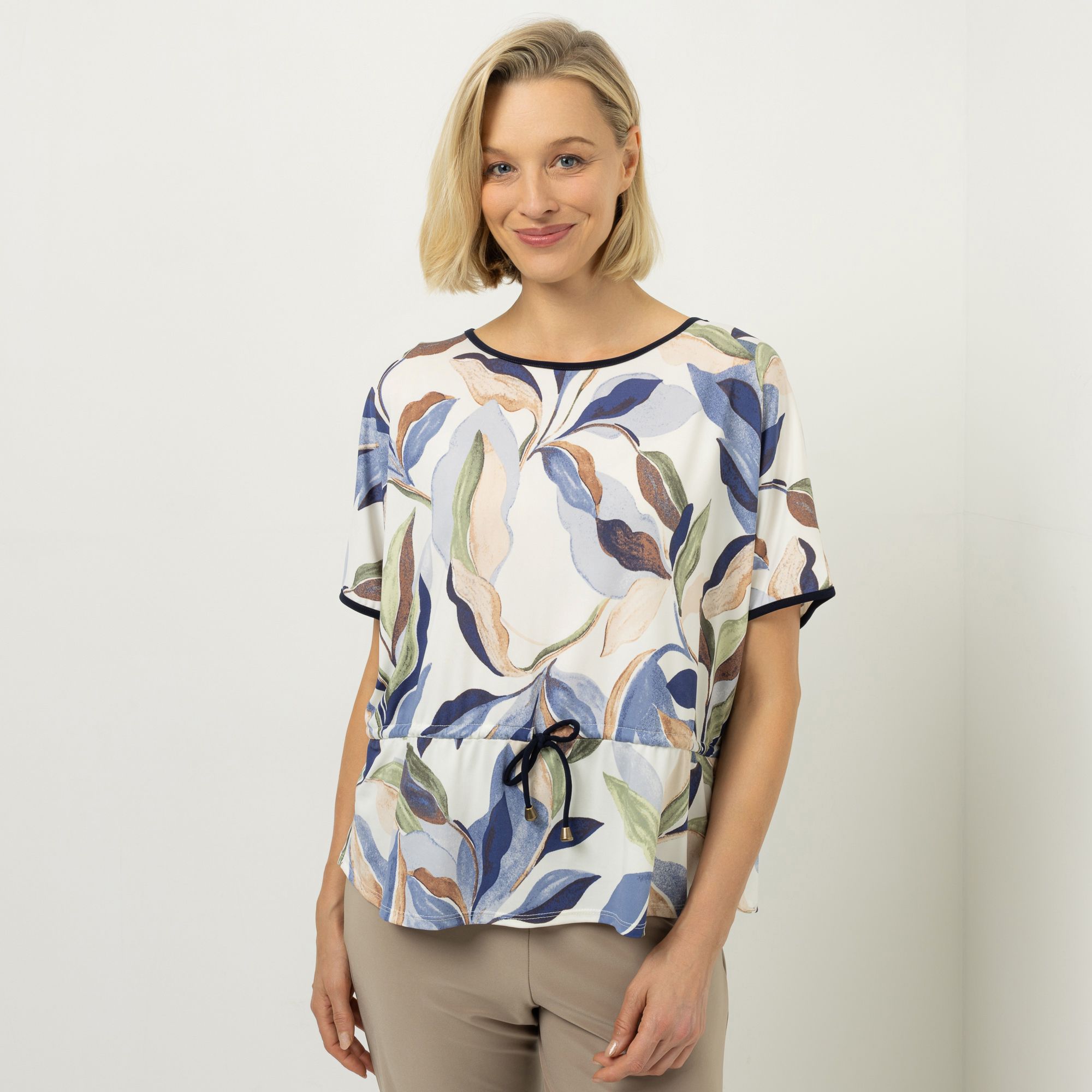 KIM & CO. Shirt, 1/2-Arm Brazil Knit Jersey Tunnelzug figurumspielend