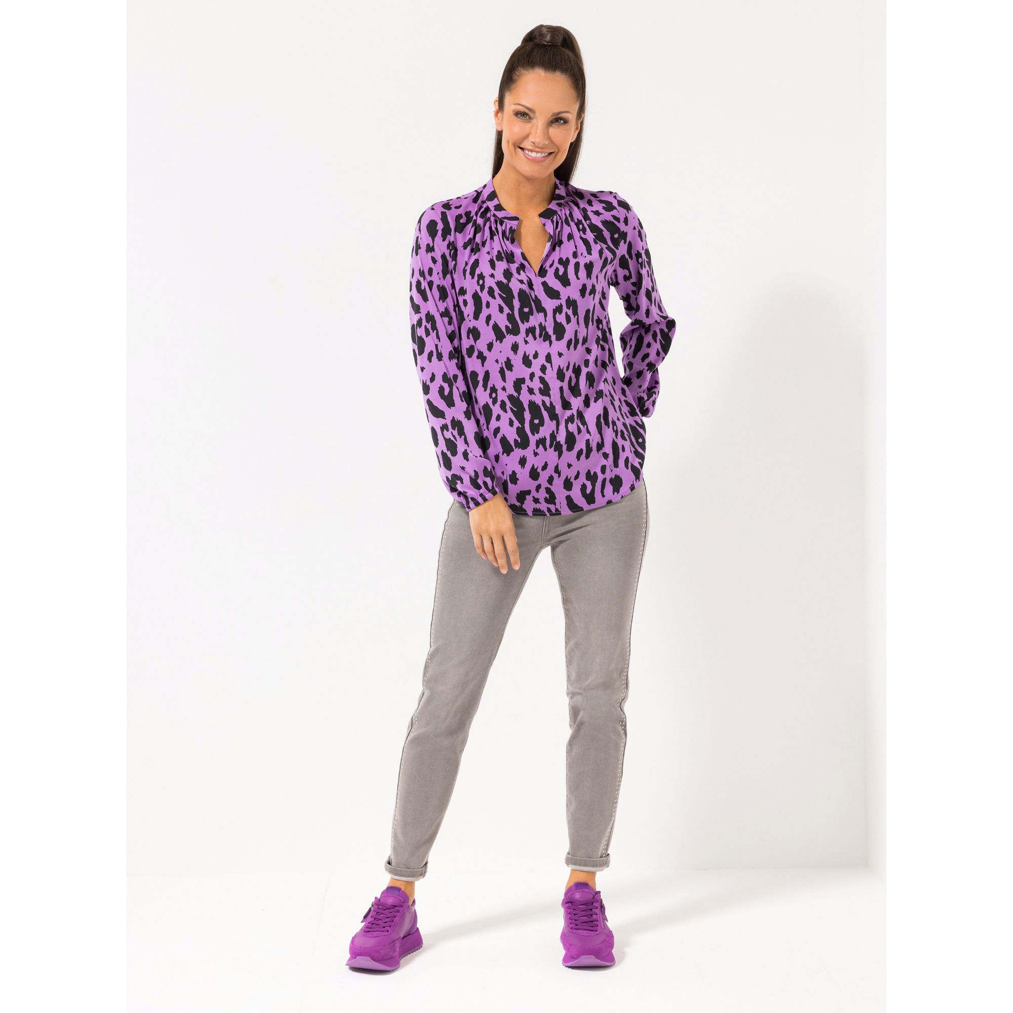 STEFFEN SCHRAUT Bluse New Jersey 97% recyceltes Polyester leger weit