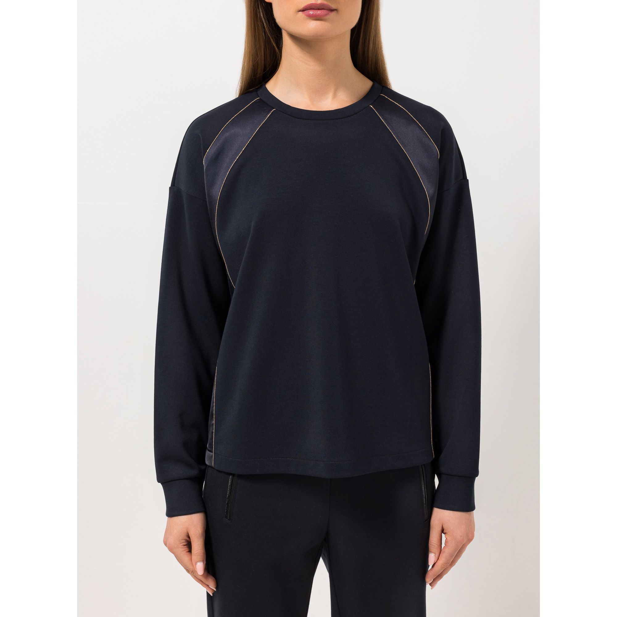 STEFFEN SCHRAUT Sweatshirt Rundhalsausschnitt Ketten-Detail leger weit