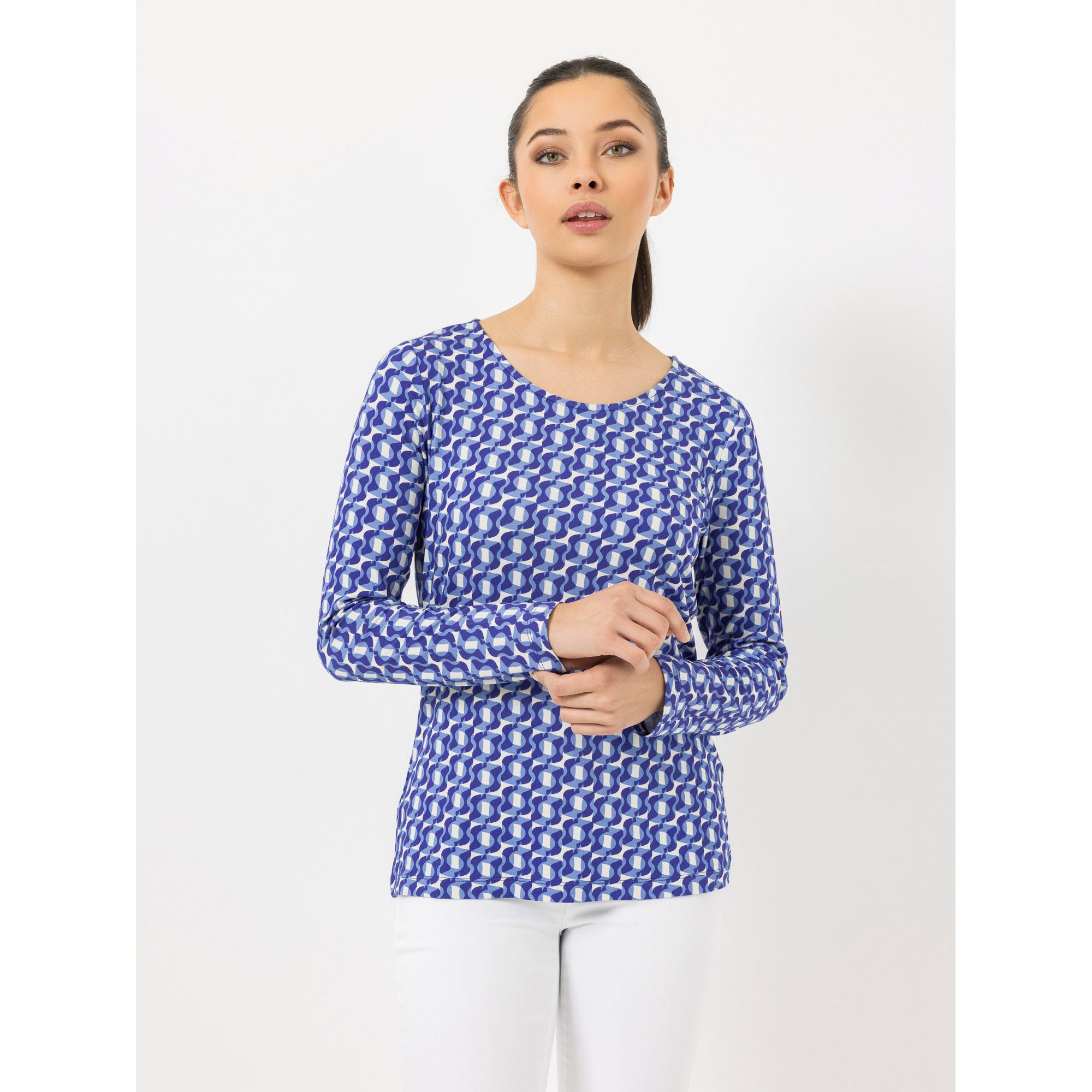 STEFFEN SCHRAUT Shirt Rundhalsausschnitt bedruckt figurumspielend