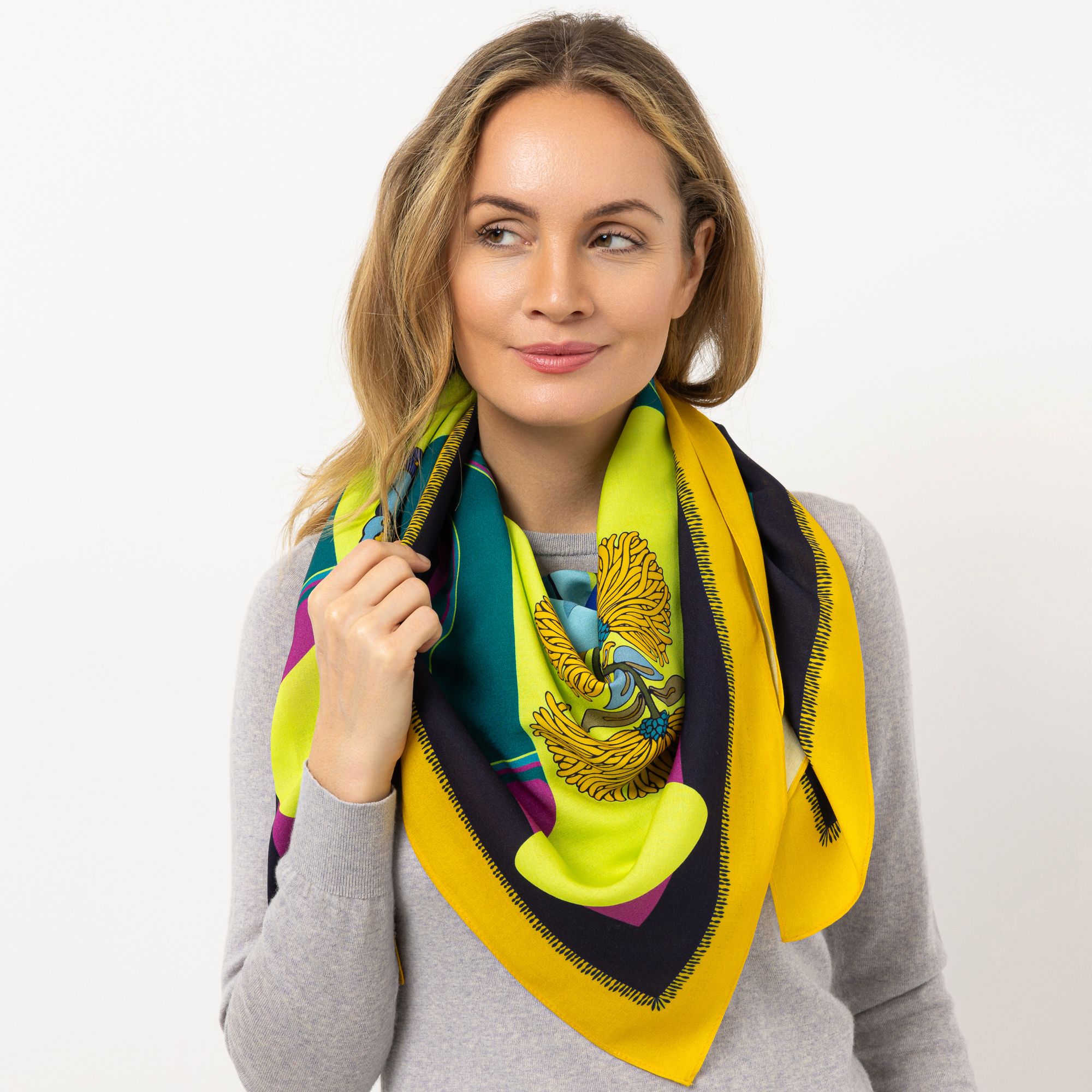 DAWID by Dawid Tomaszewski Tuch, gewebt Exklusivdruck ca. 110 x110 cm