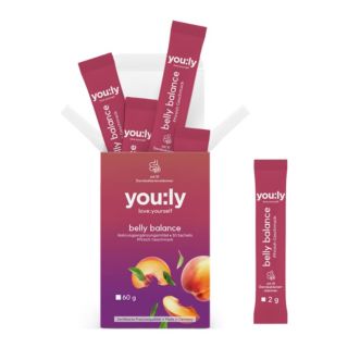 you:ly Belly Balance Sticks mit Pfirsichgeschmack 30 Stück für 30 Tage