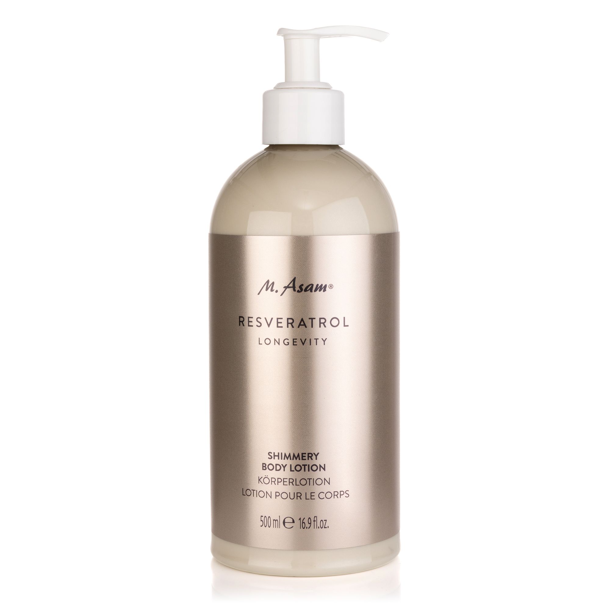 M.ASAM® Resveratrol Longevity Shimmery Body Lotion 500ml