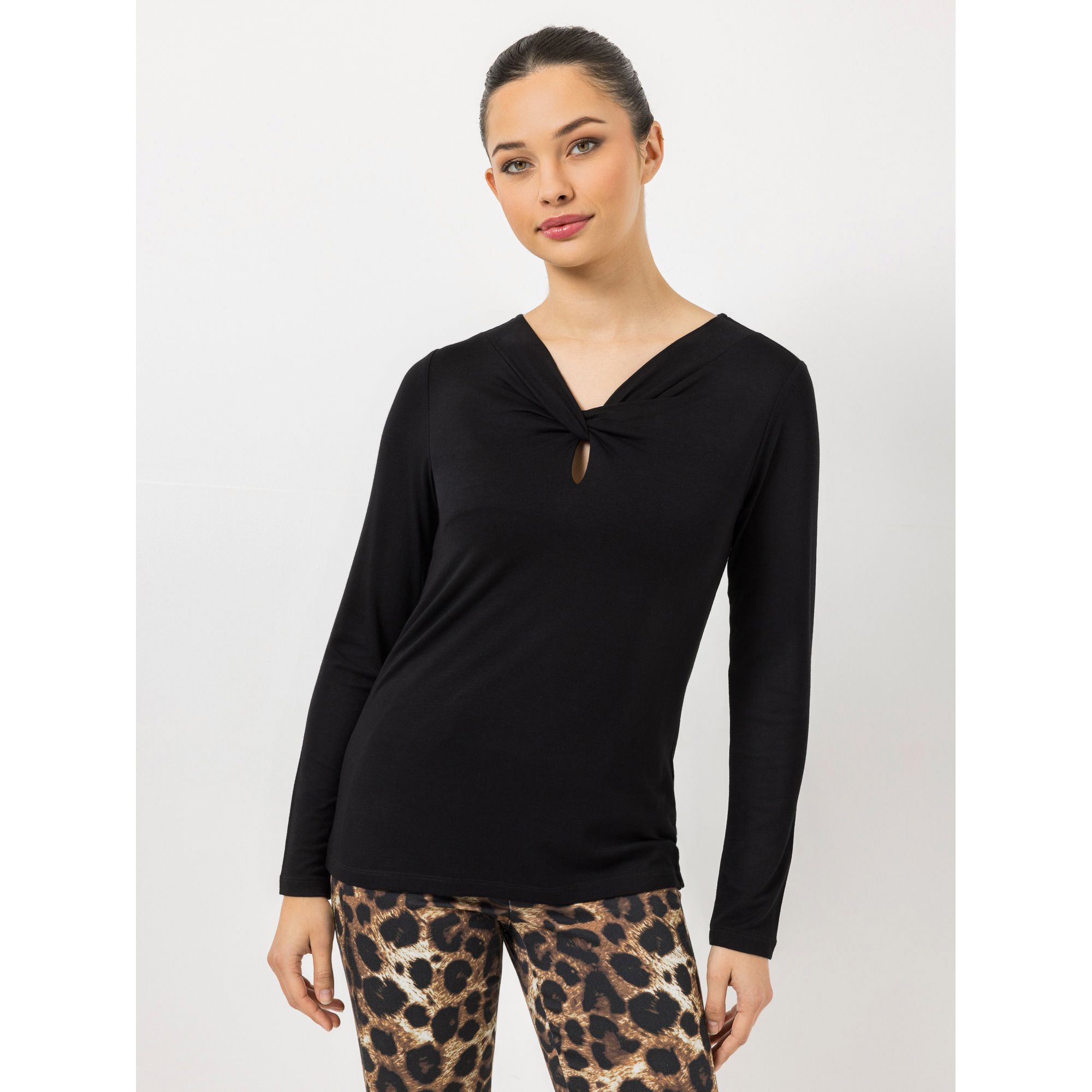 STEFFEN SCHRAUT Shirt geknoteter Zierauschnitt figurbetont