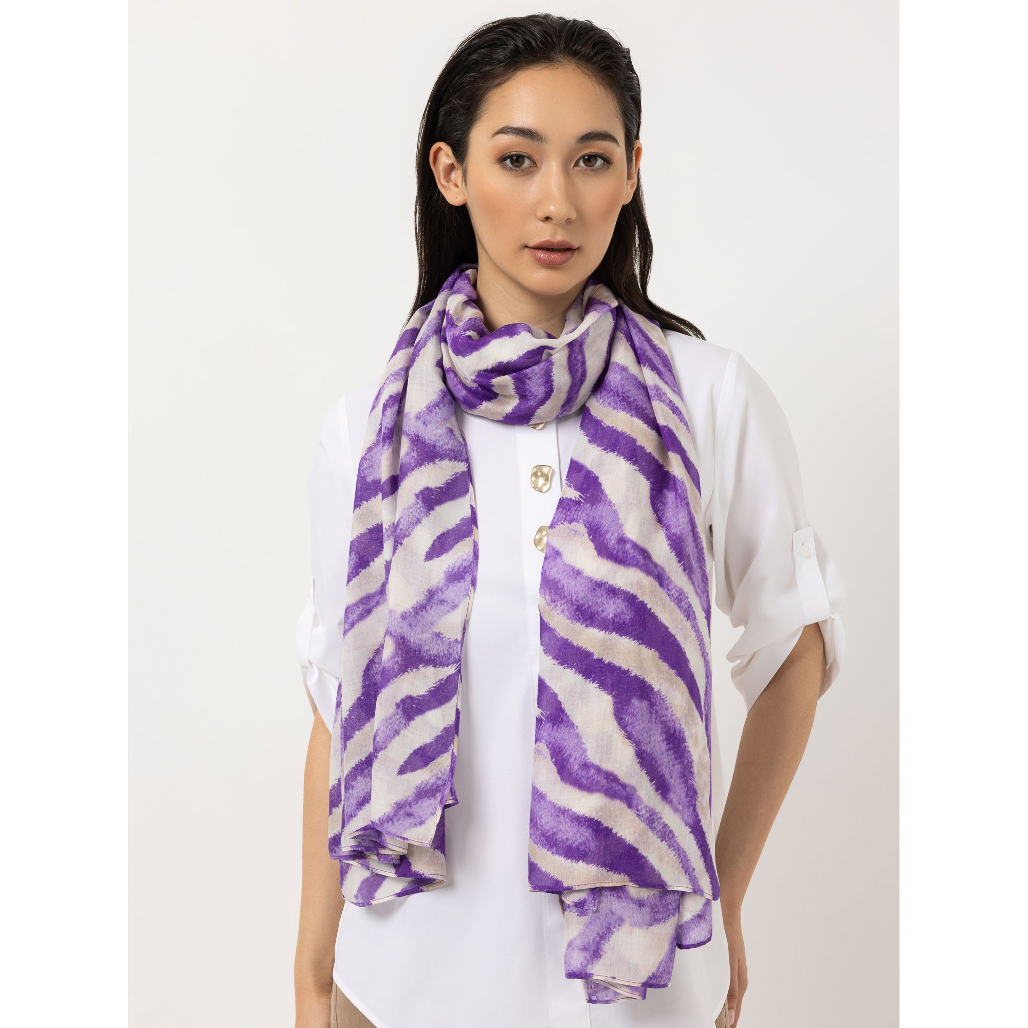 STEFFEN SCHRAUT Schal Biarritz Allover-Druck aus ECOVERO Viskose ca. 100x200cm