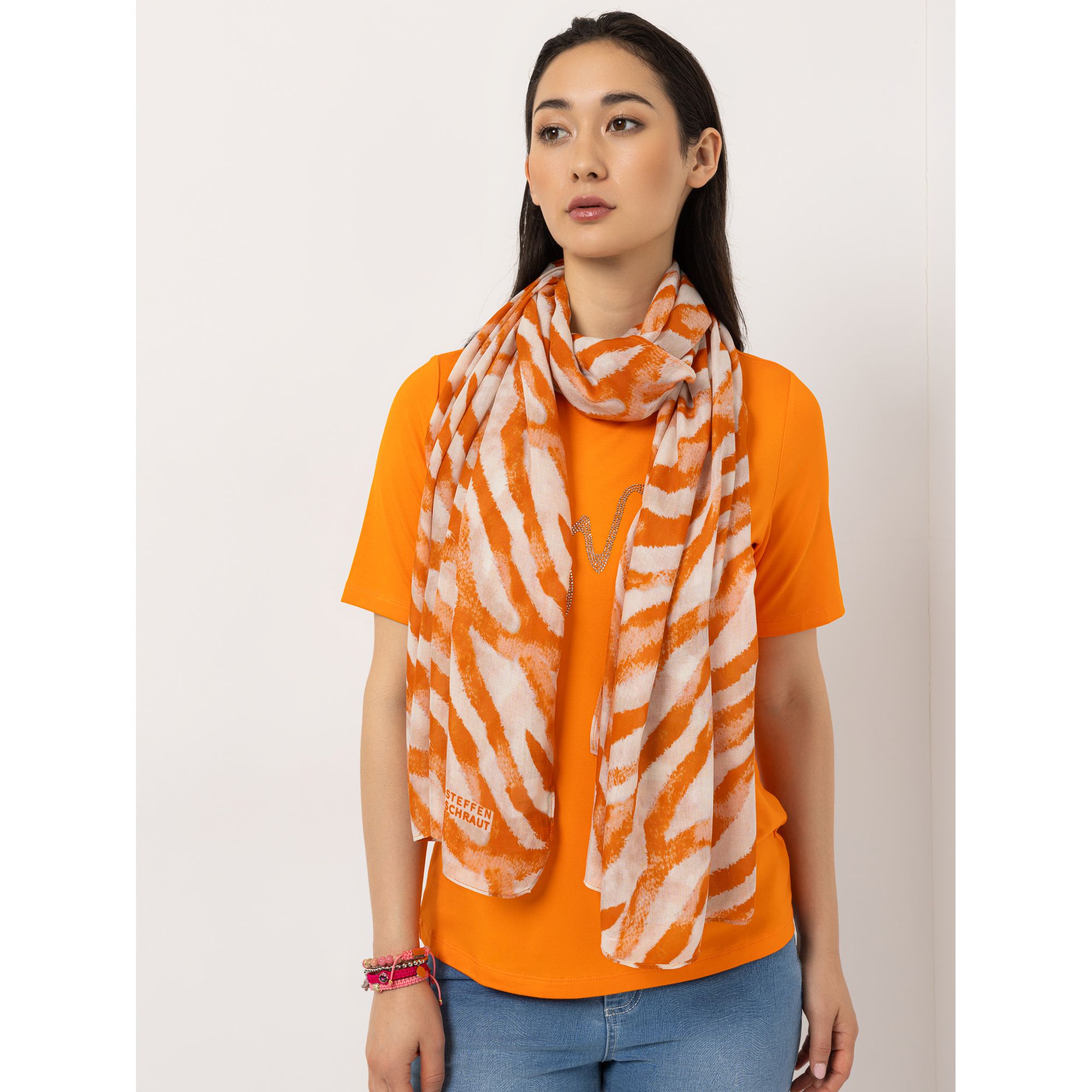 STEFFEN SCHRAUT Schal Biarritz Allover-Druck aus ECOVERO Viskose ca. 100x200cm