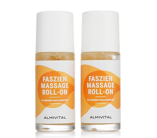 ALMIVITAL Faszien Massage Roll-On mit Hyaluron- säure & Plantafluid- Komplex 2x 50ml