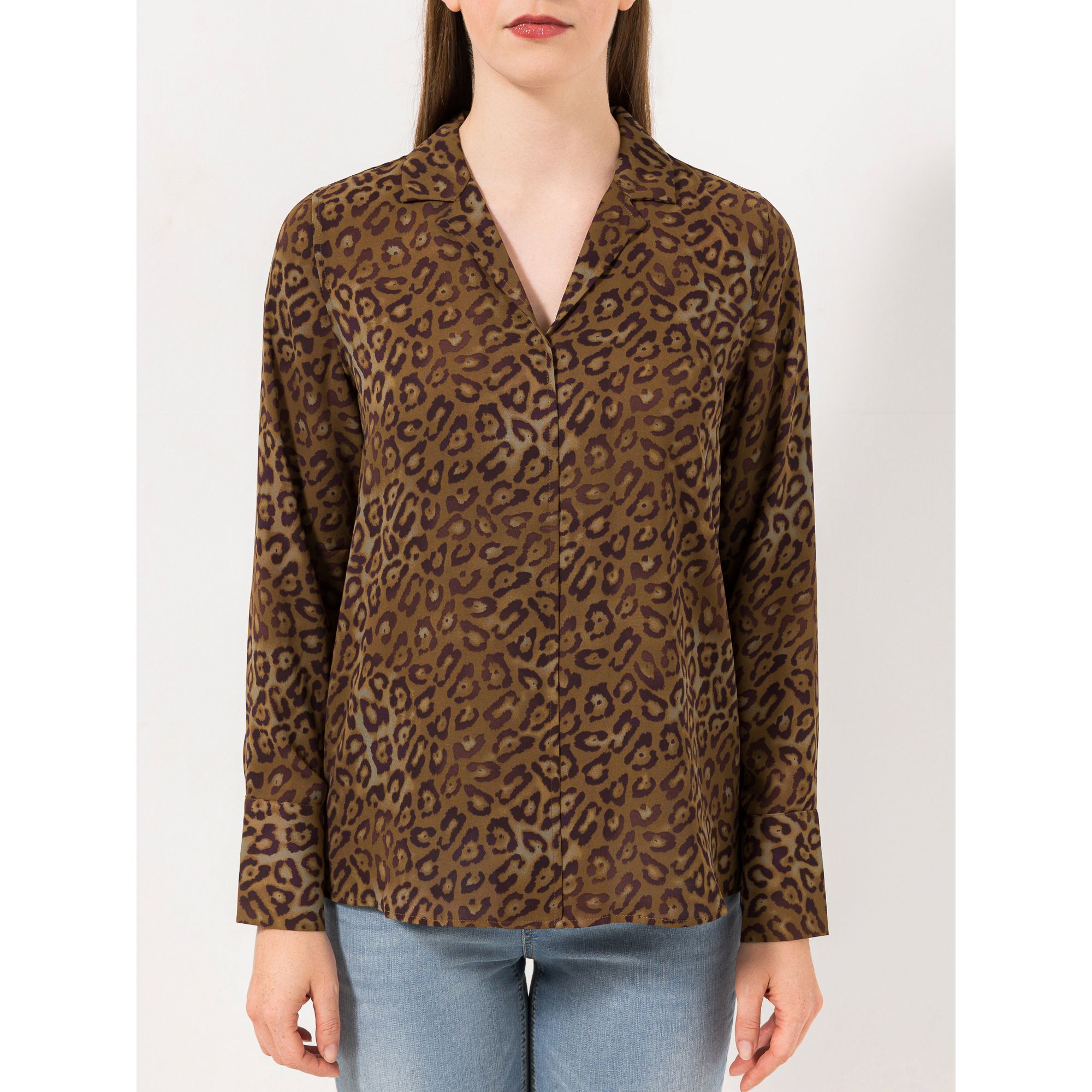 STEFFEN SCHRAUT Bluse Reverskragen Chiffonqualität leger weit