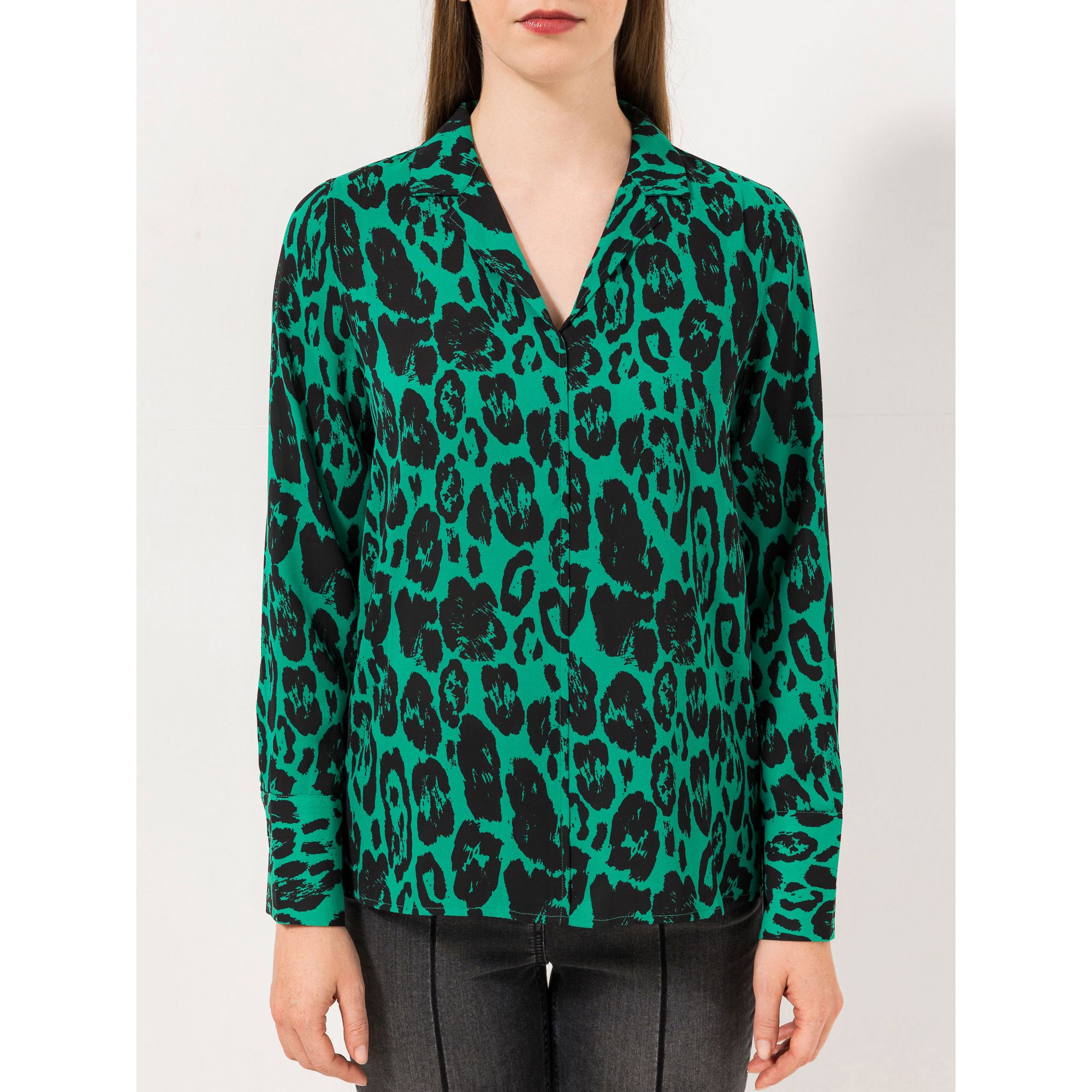 STEFFEN SCHRAUT Bluse Reverskragen Chiffonqualität leger weit