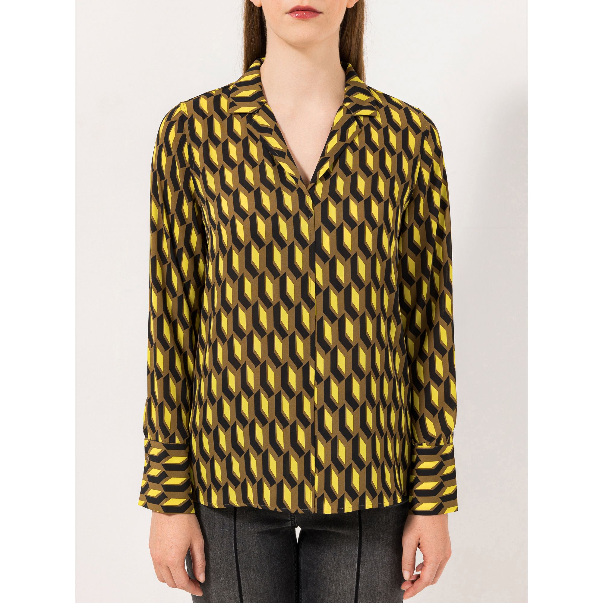 STEFFEN SCHRAUT Bluse Reverskragen Chiffonqualität leger weit