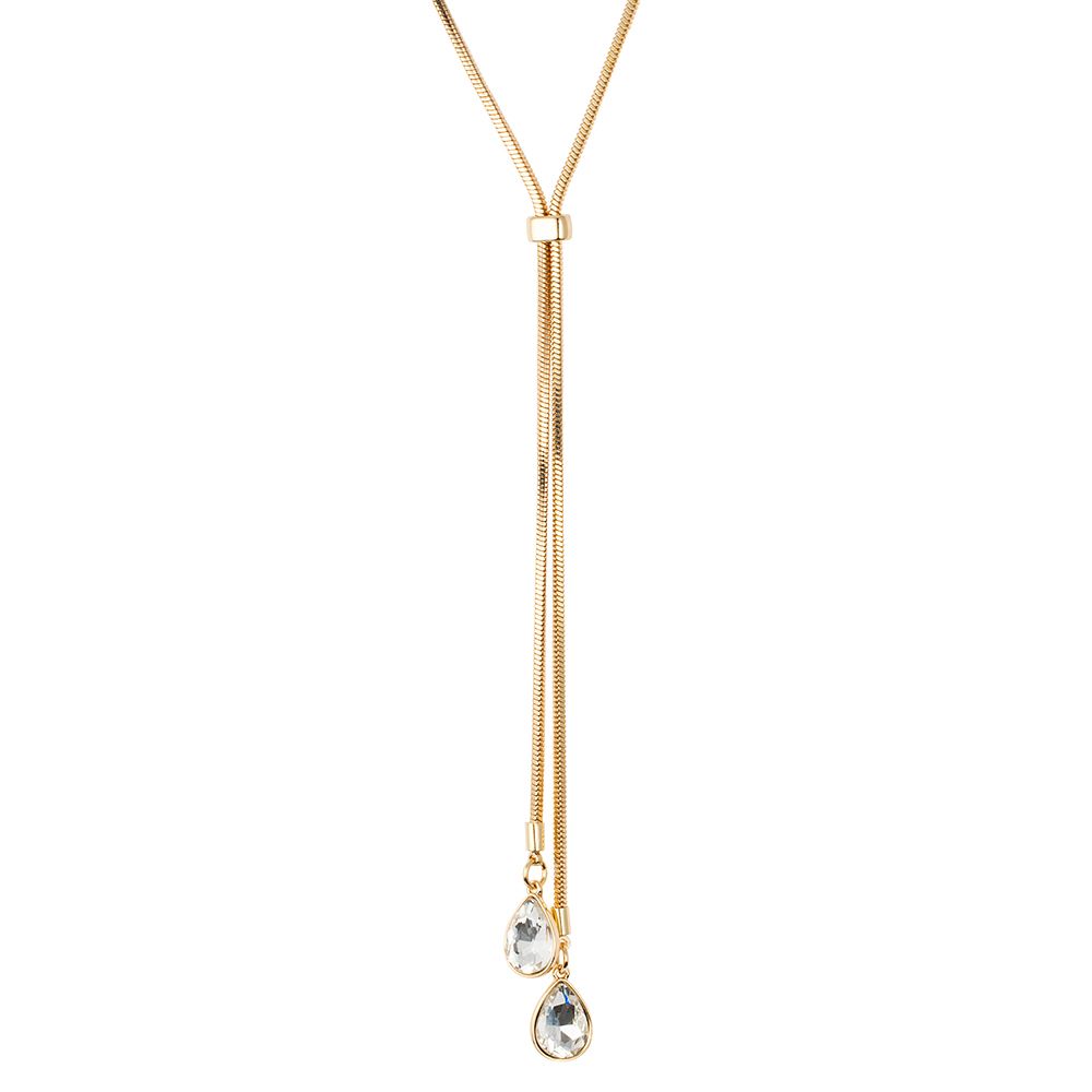 KIM & CO. Kette, Strasssteine Modeschmuck Länge: verstellbar Gesamtlänge: 80cm