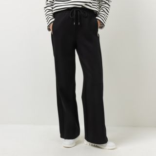 STRANDFEIN Hose, lange Form Eingrifftaschen mit Kordelzug weites Bein