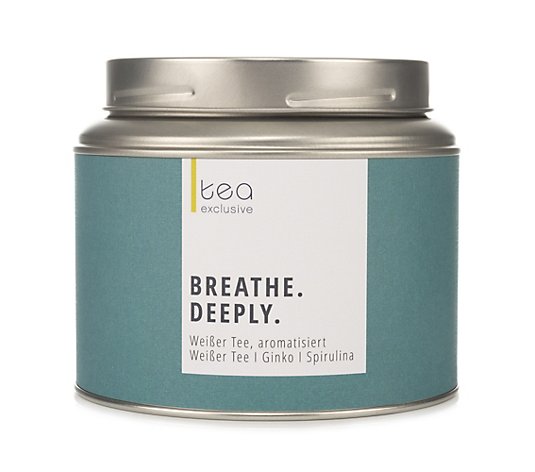 tea exclusive Breathe Deeply Weißer Tee koffeinhaltig 100g Dose