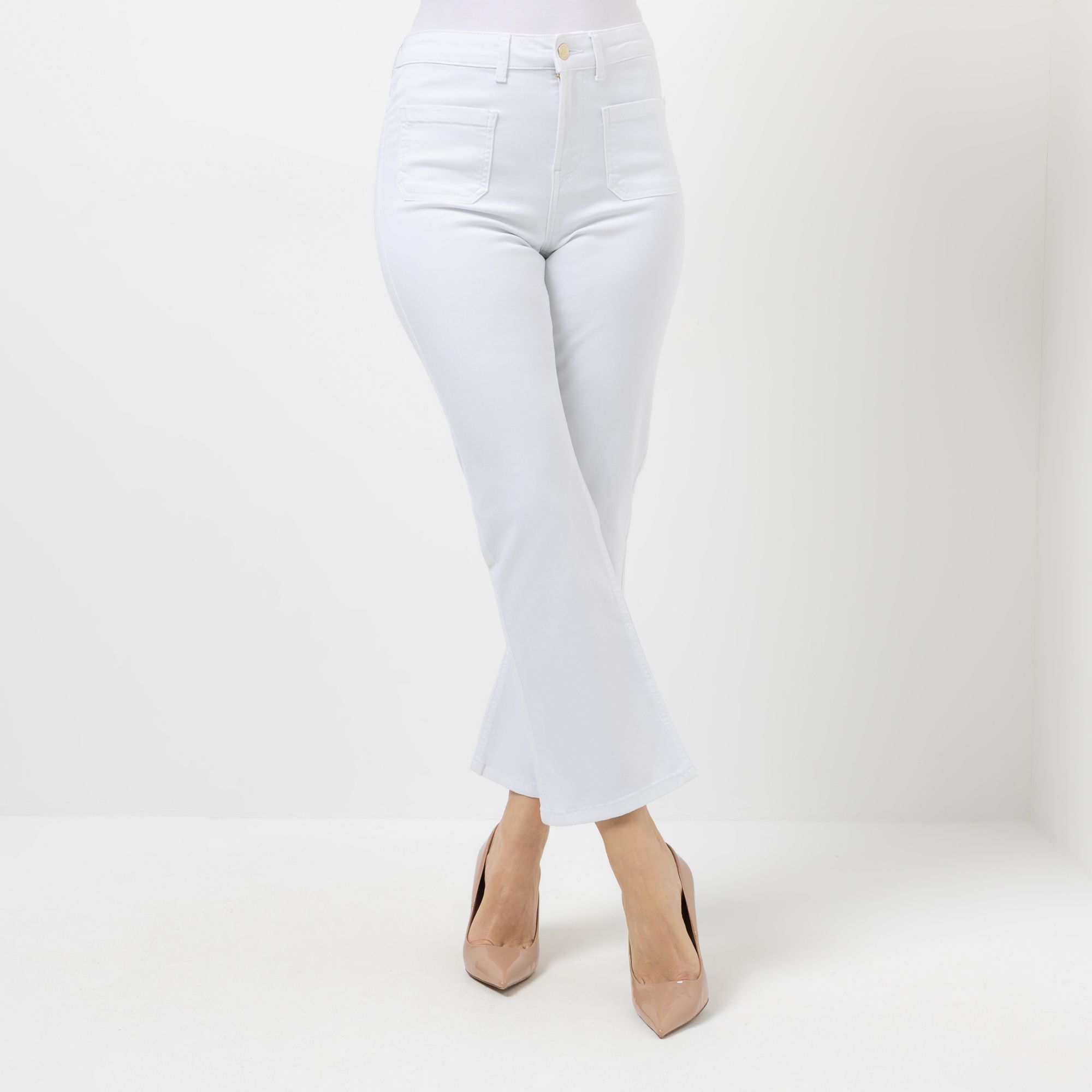 SCHIFFHAUER MUNICH® Jeans Happiness aufgesetzte Taschen weites Bein