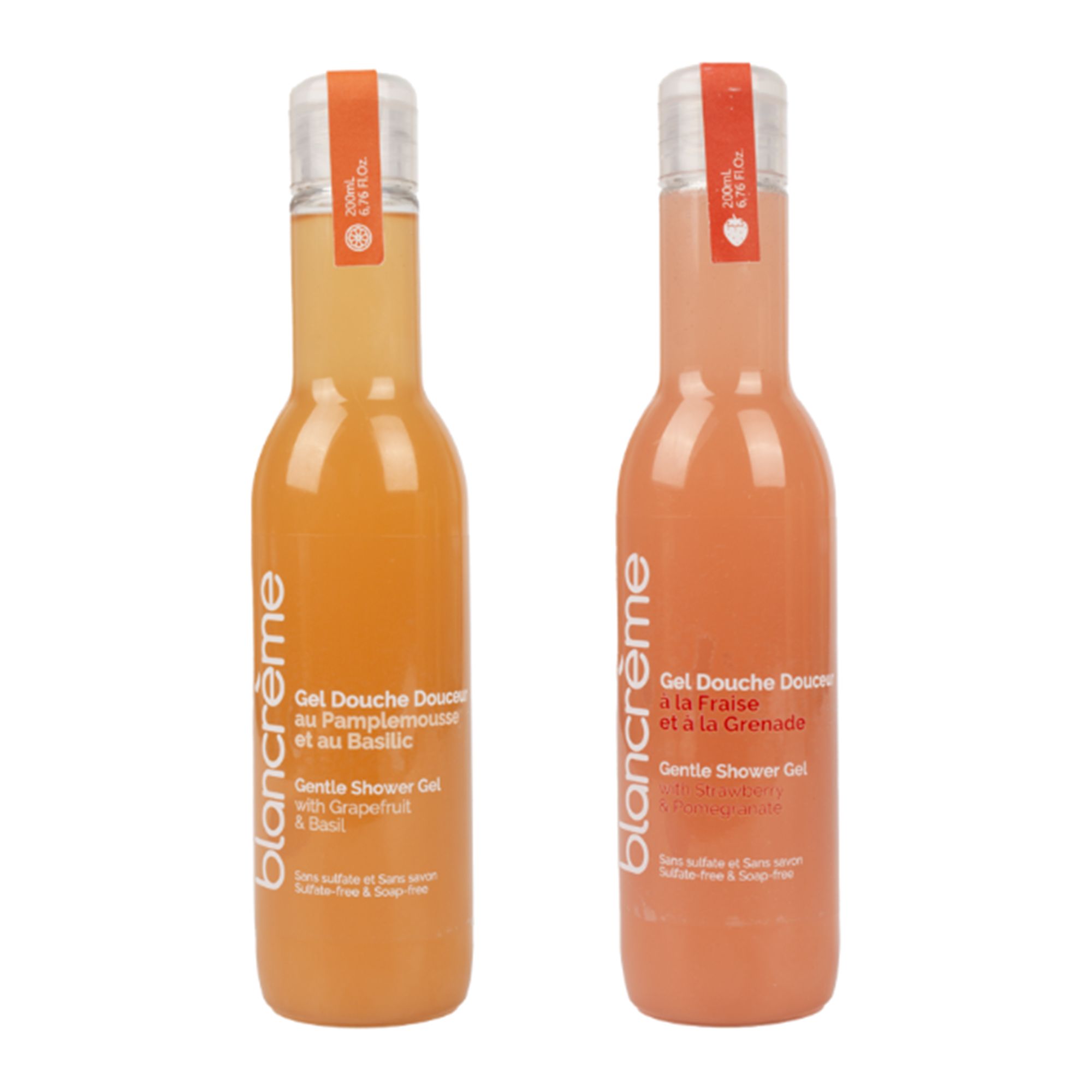 BLANCRÈME Duschgel Erdbeere und Grapefruit 2x 200ml