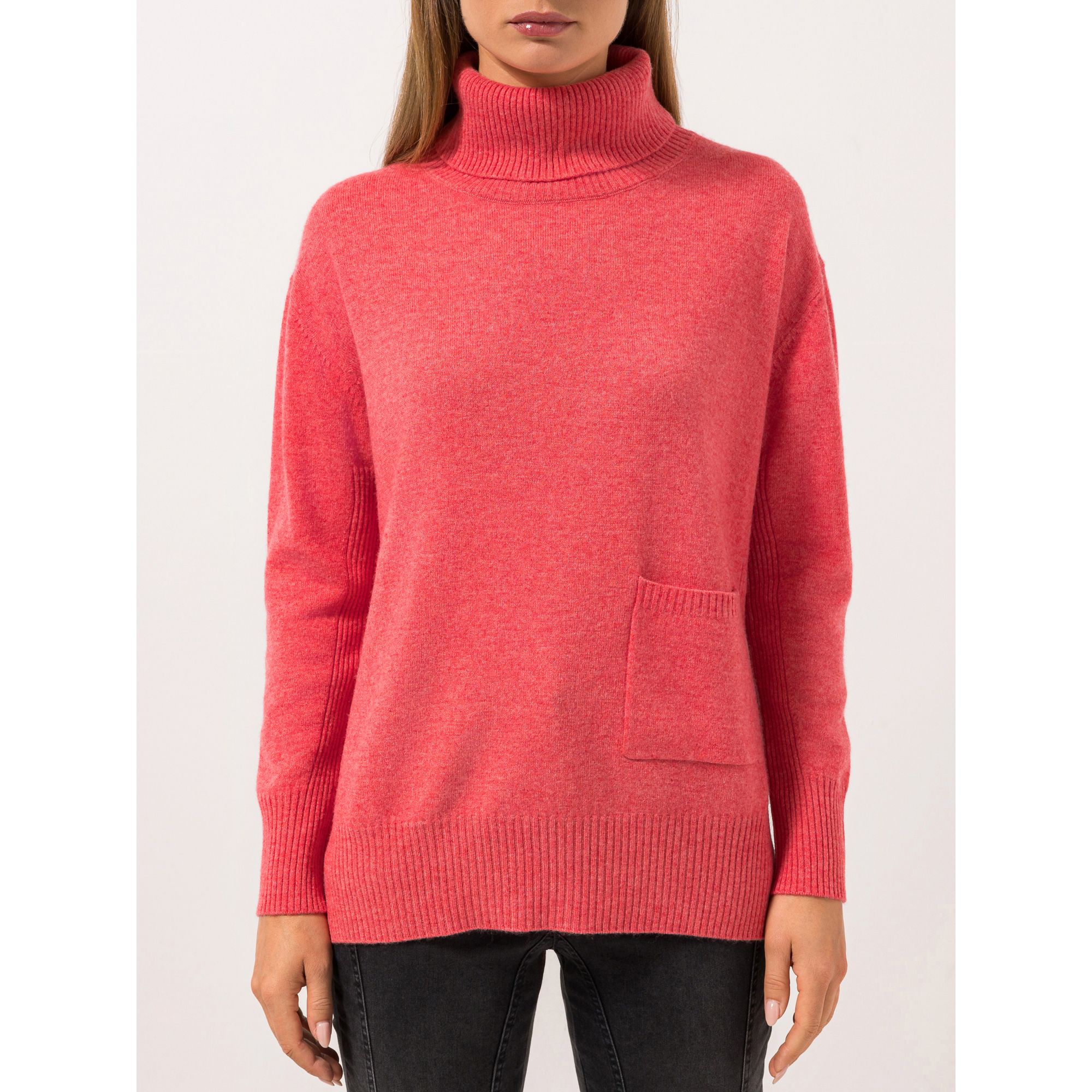 STEFFEN SCHRAUT Pullover Nancy Rollkragen Rippendetails Oversize - leger weit