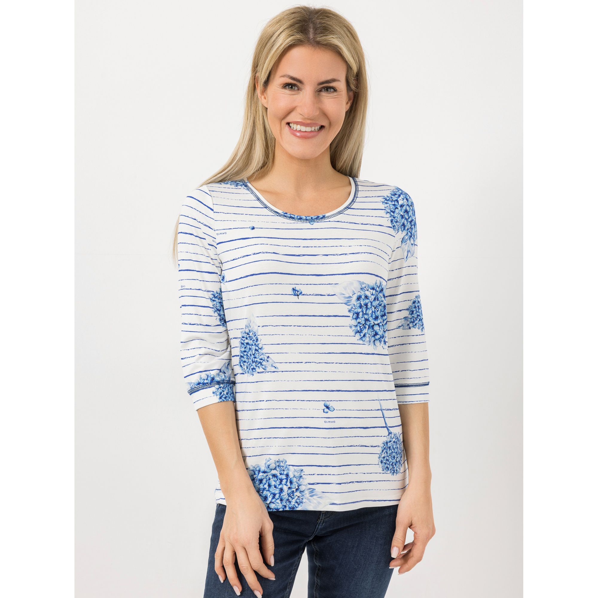 DAWID by Dawid Tomaszewski Shirt, 3/4-Arm Allover-Print figurumspielend