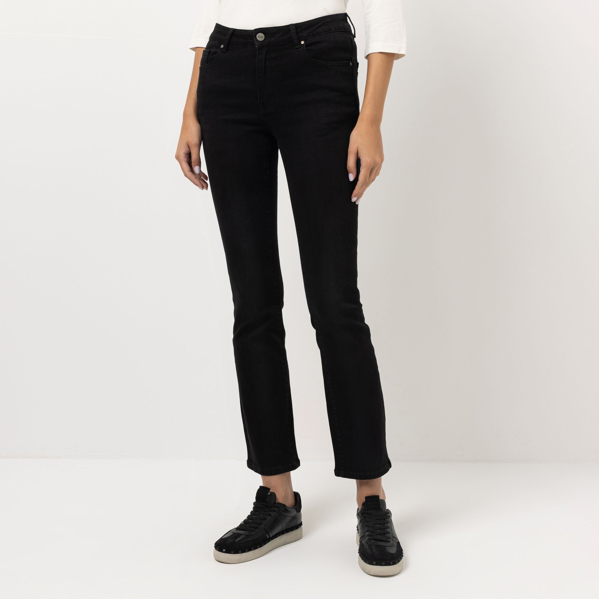 STEFFEN SCHRAUT Jeans, Bootcut lange Länge doppelte Gesäßtasche ausgestellter Saum