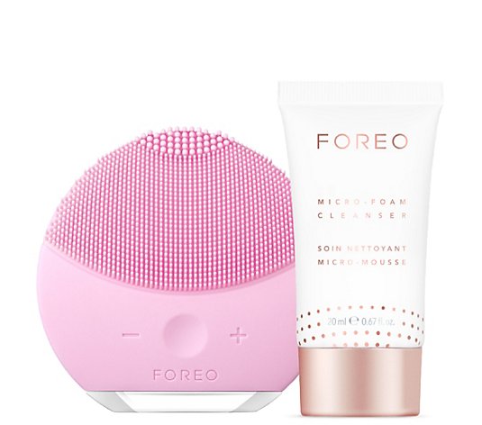 FOREO LUNA™ mini 2 Silikon-Gesichts- reinigungsbürste inkl. Cleanser 20ml
