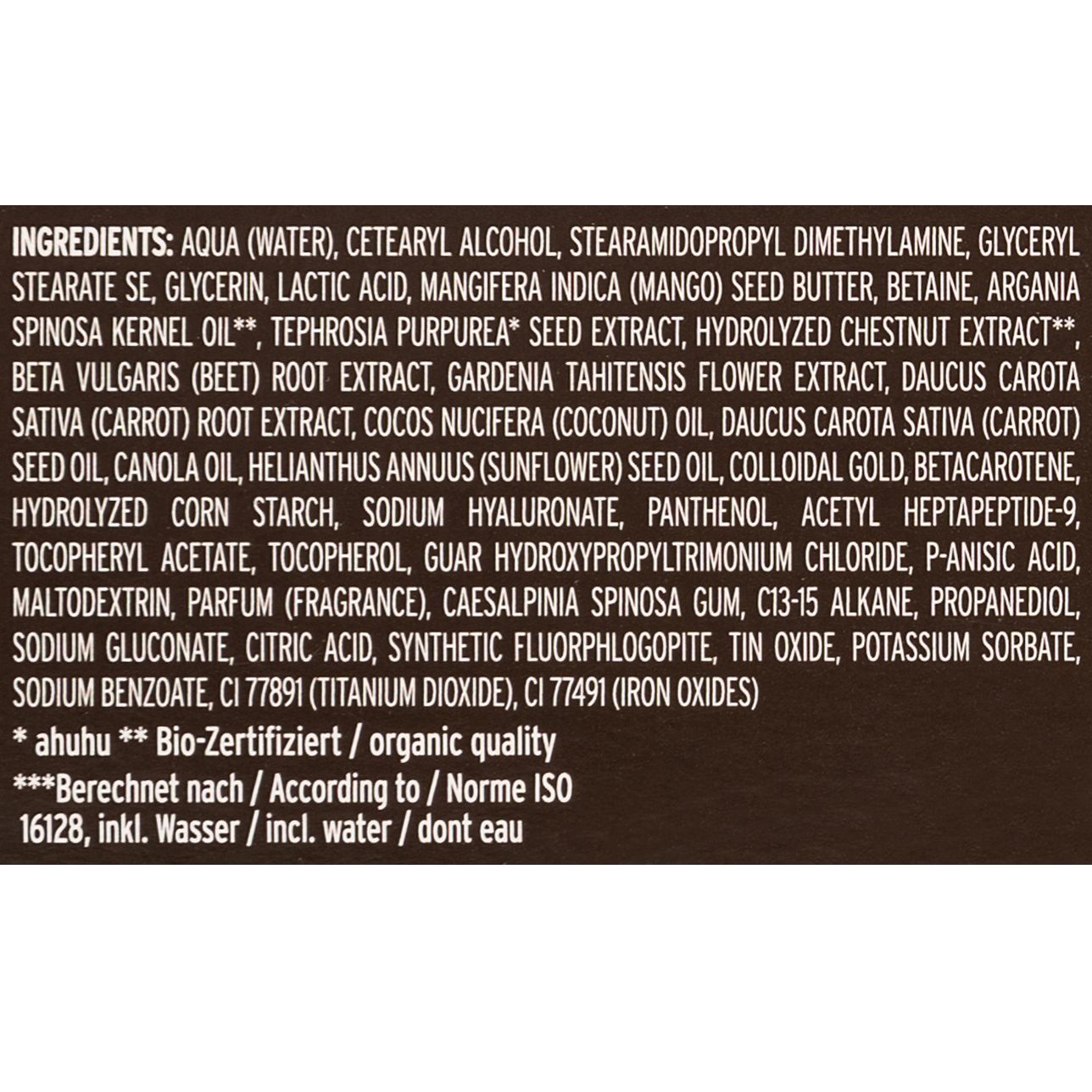 ahuhu organic hair care Gold Limited Argan Hair Mask 150ml QVC.de