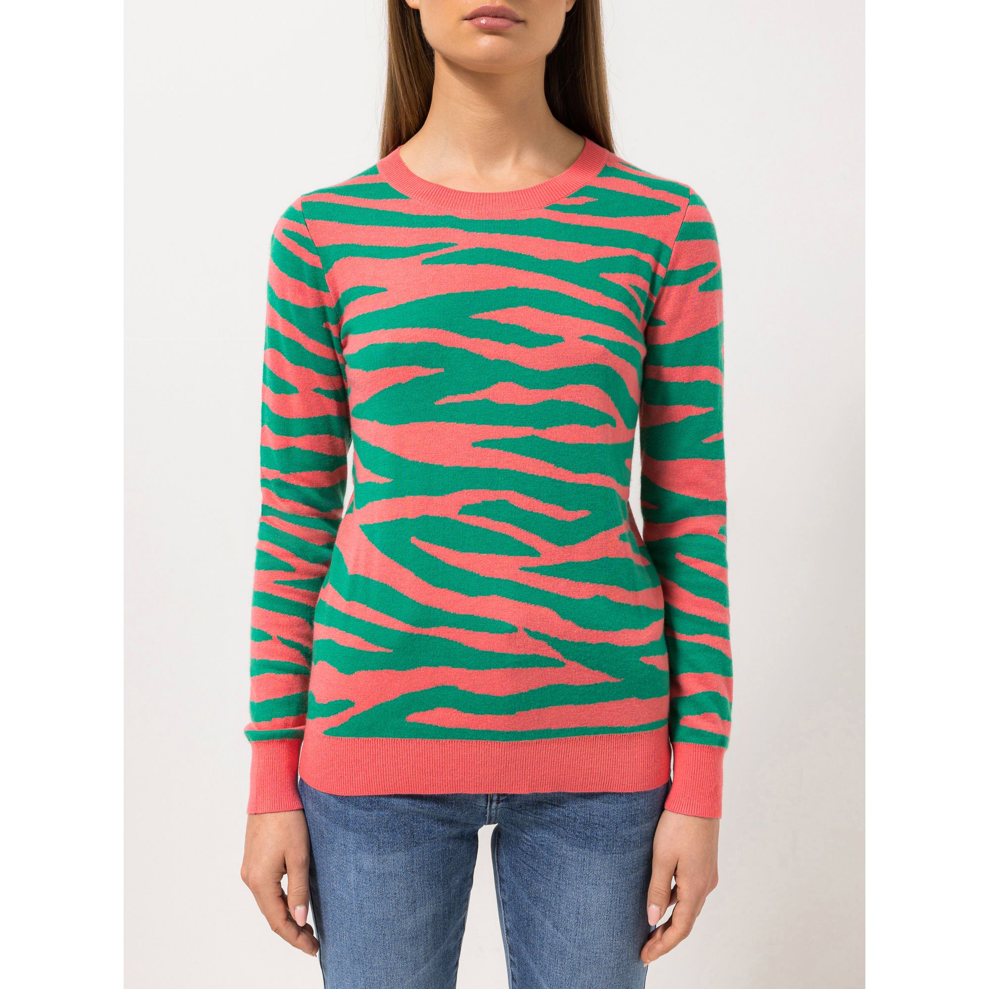 STEFFEN SCHRAUT Pullover Rundhalsausschnitt Jacquard-Strick figurbetont