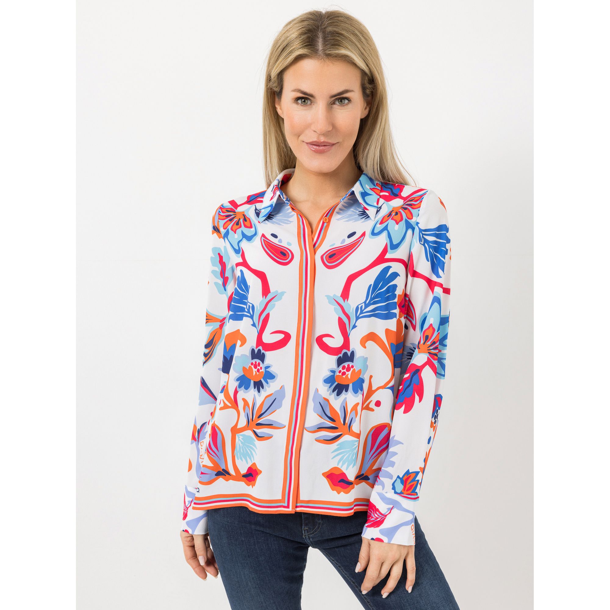 DAWID by Dawid Tomaszewski Bluse, Langarm breite Manschette figurumspielend