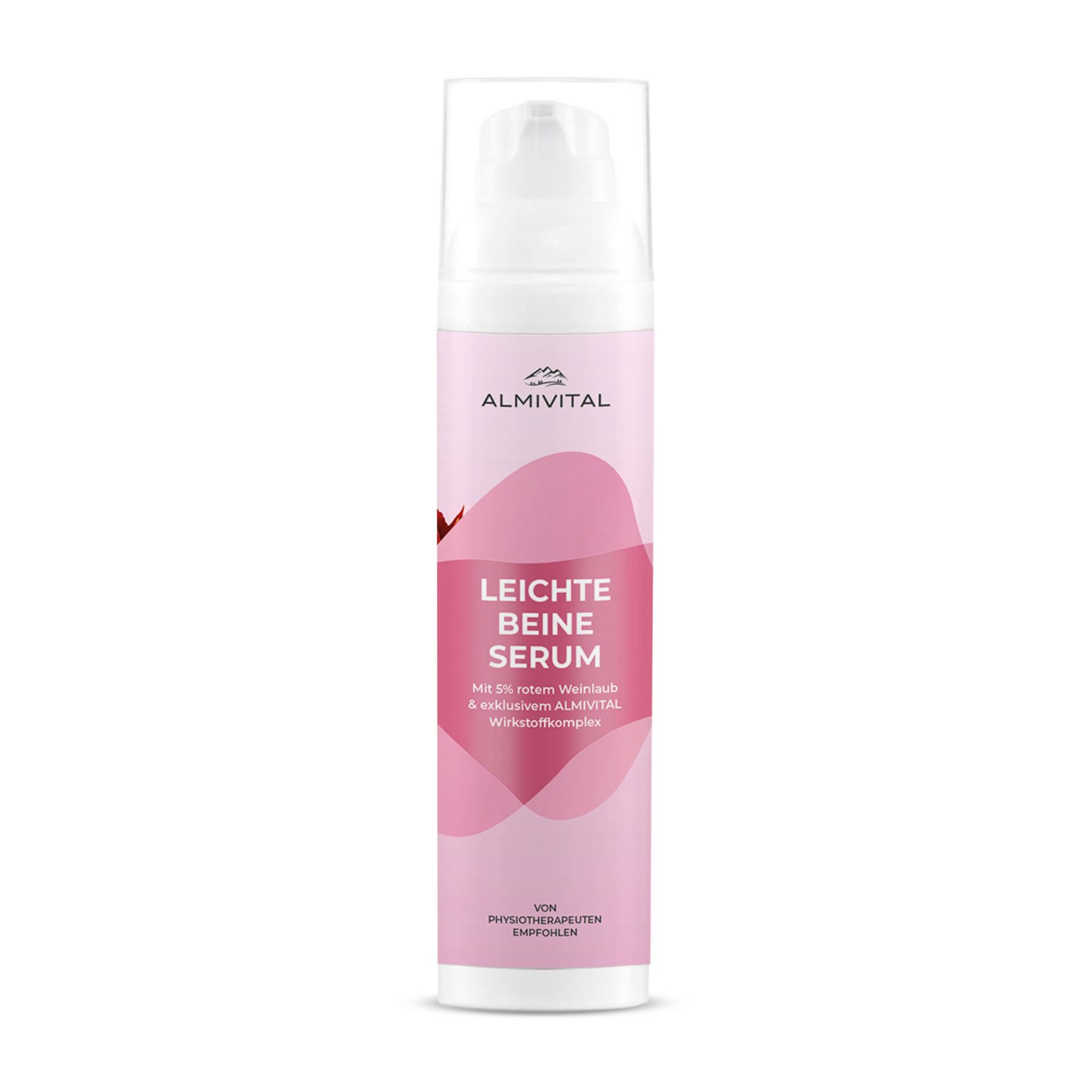 ALMIVITAL Leichte Beine Serum mit 5% rotem Weinlaub im Spender 200ml