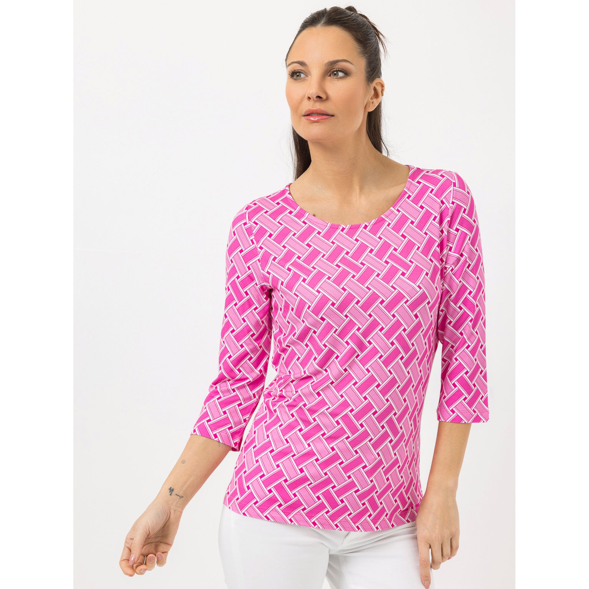 STEFFEN SCHRAUT Shirt, 3/4-Arm Rundhalsausschnitt bedruckt figurumspielend